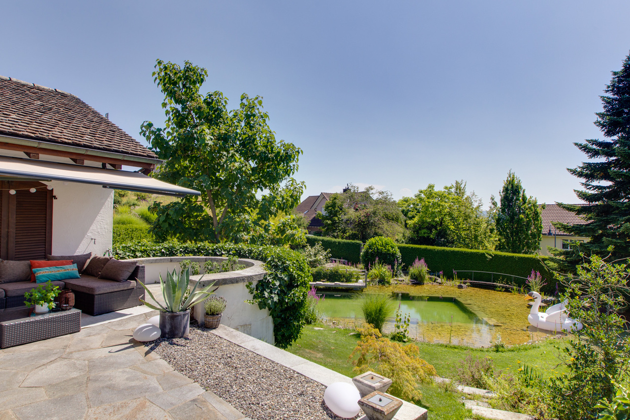 Seltene Rustico - Villa mit Naturschwimmteich