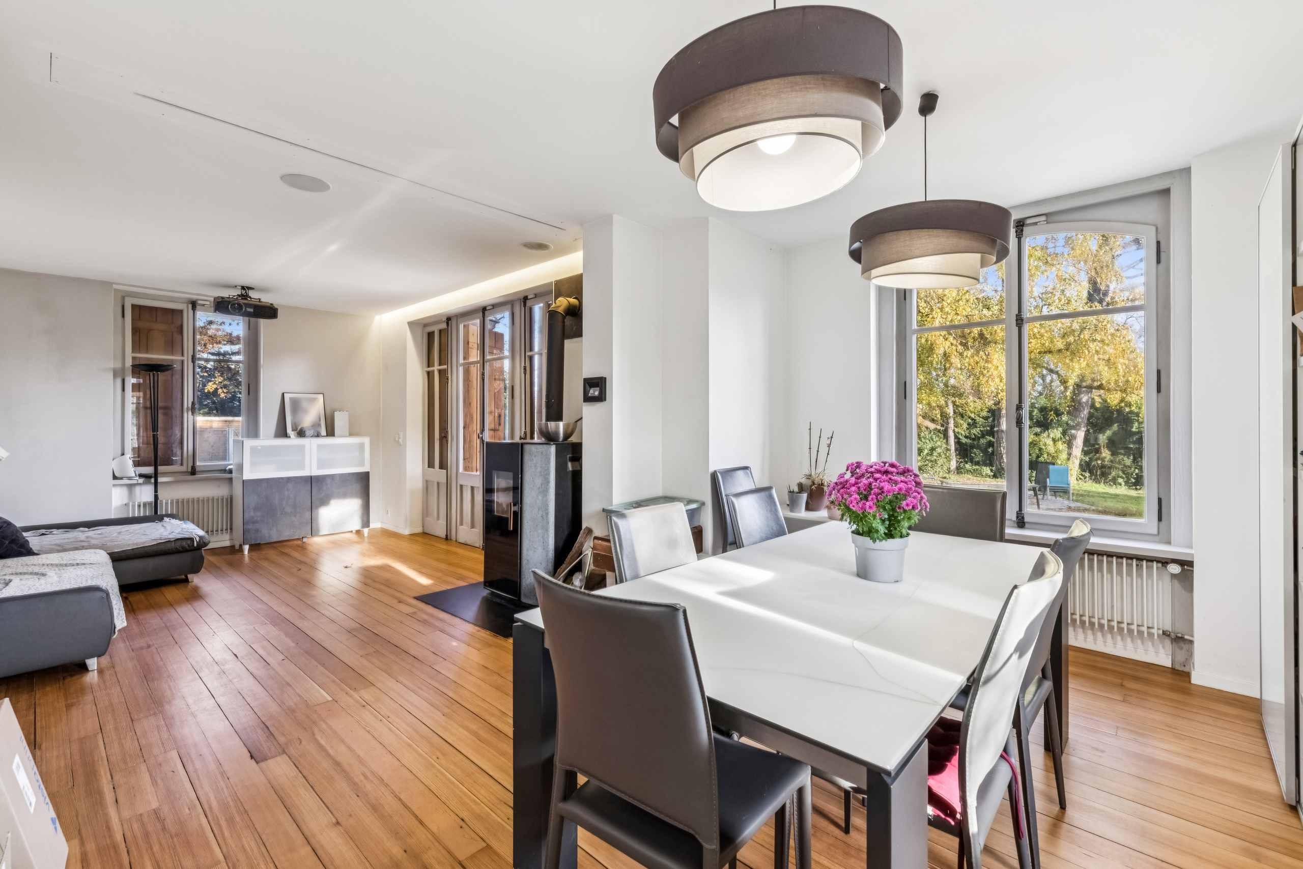 Beau séjour entièrement ouvert