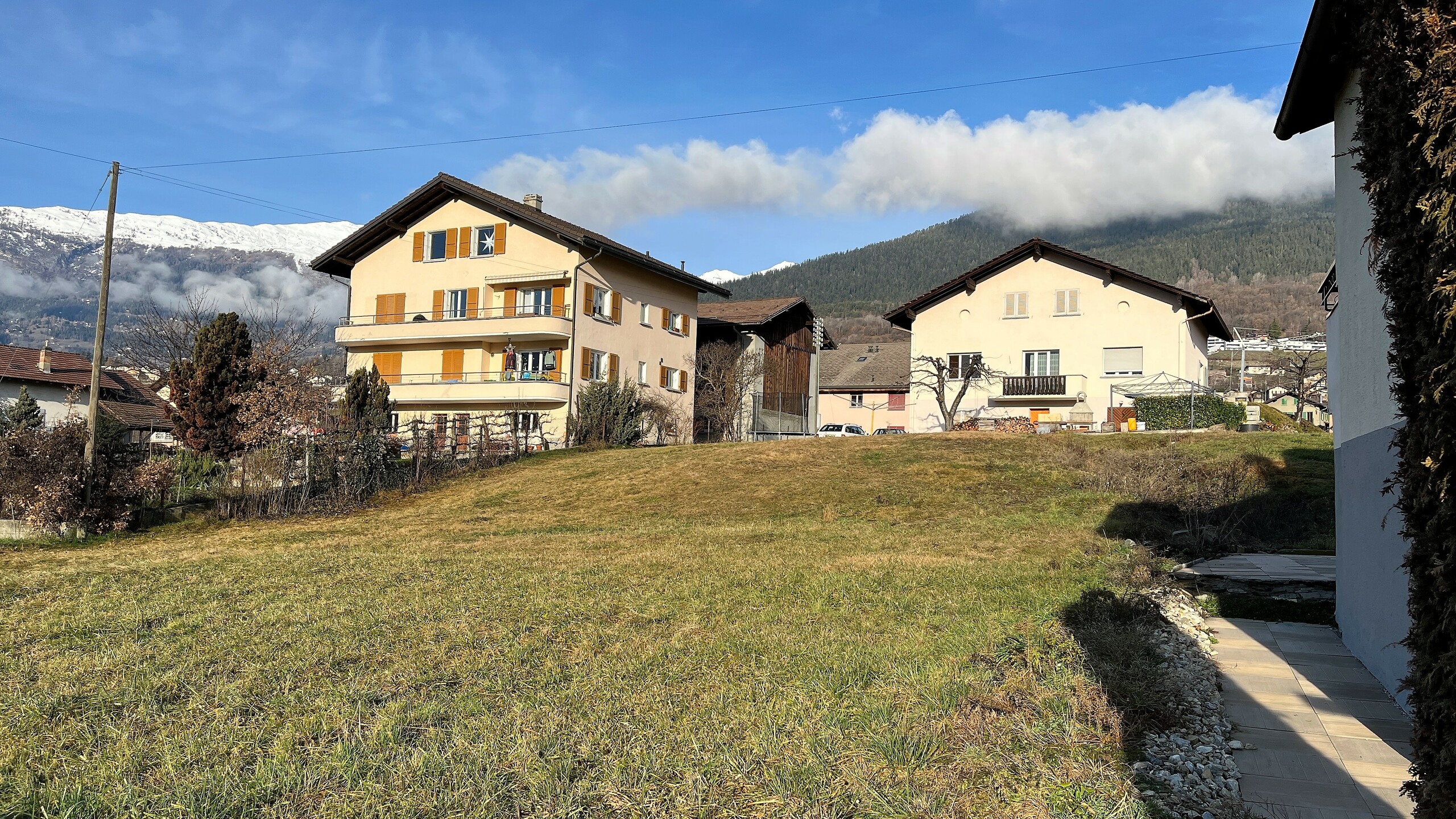 Vue de la parcelle  Vue de la parcelle