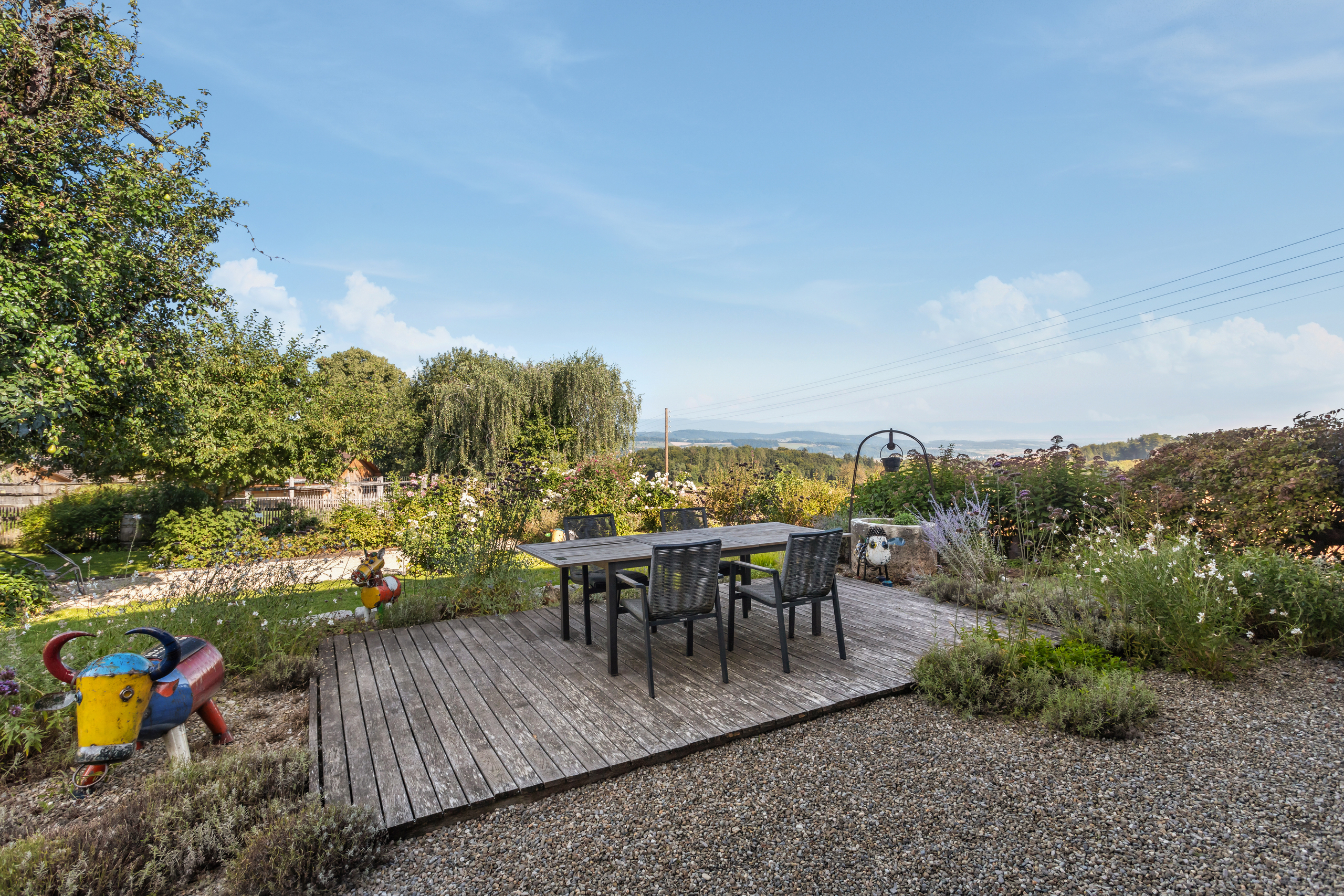 Terrasse avec vue dégagée