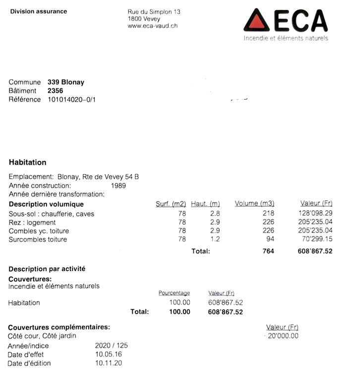 Gebäudeversicherung Einfamilienhaus  