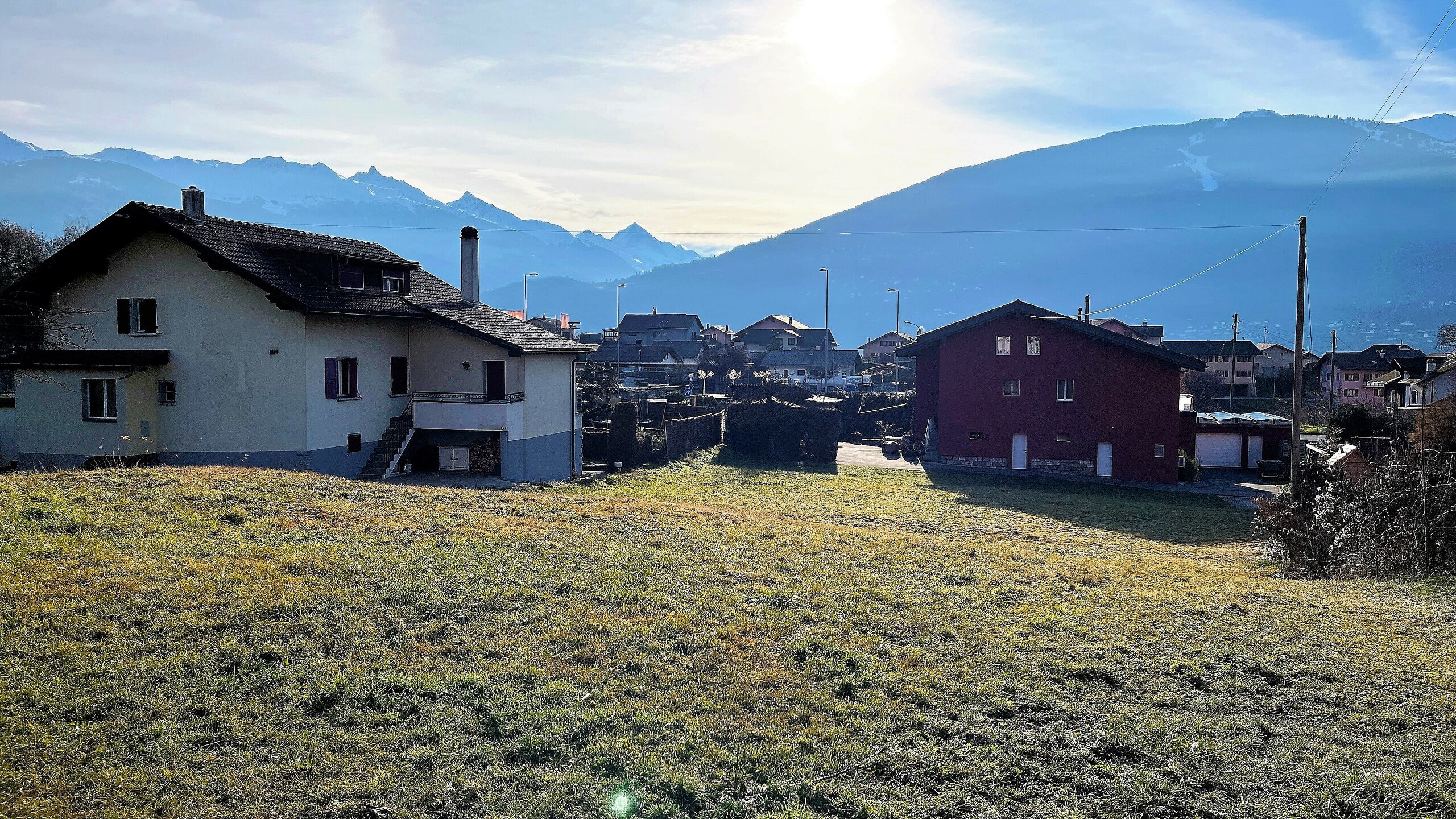 Panorama sur le Val d’Hérens et la Dent-Blanche Panorama sur le Val d’Hérens et la Dent-Blanche