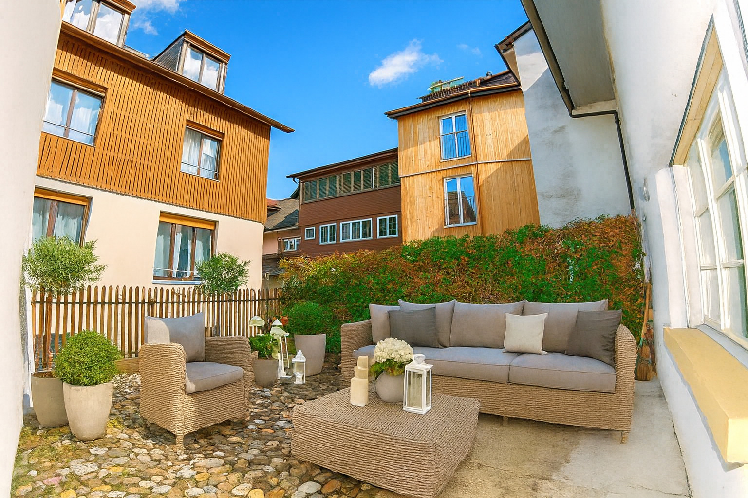 privater Gartensitzplatz