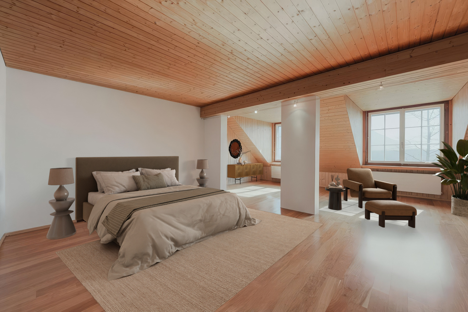 Grosszügiges Schlafzimmer