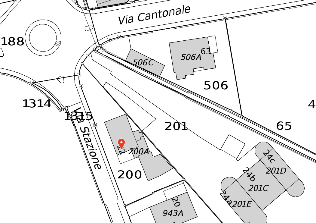 Mappa catastale Mappa catastale