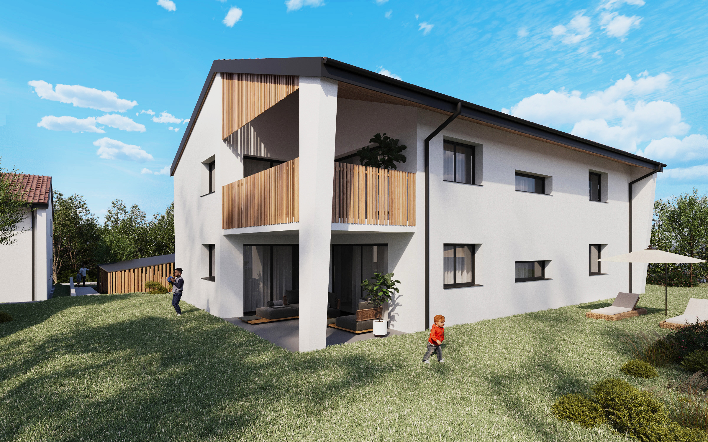 Vue du projet - Bâtiment C