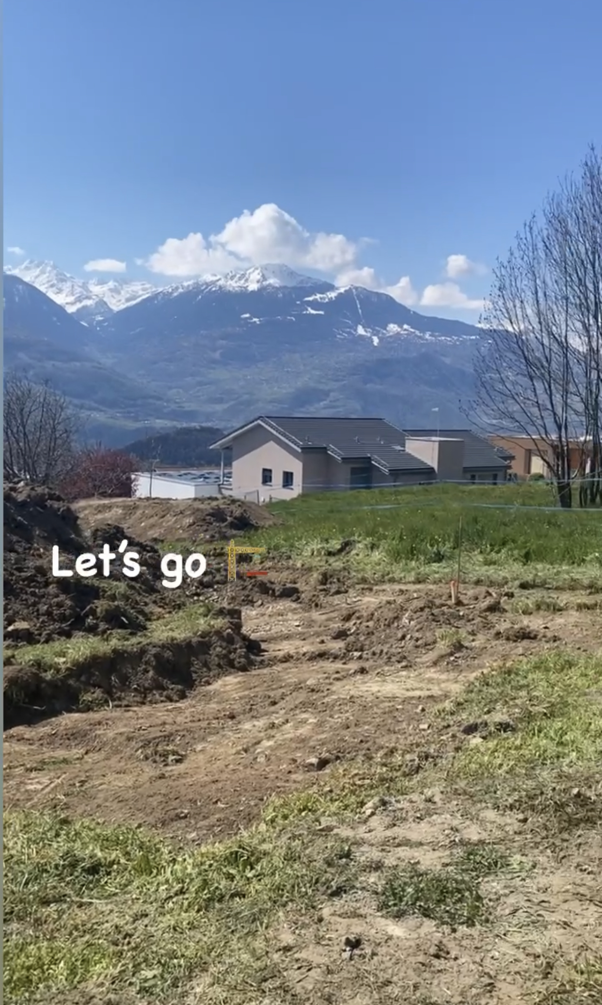 vue début de chantier