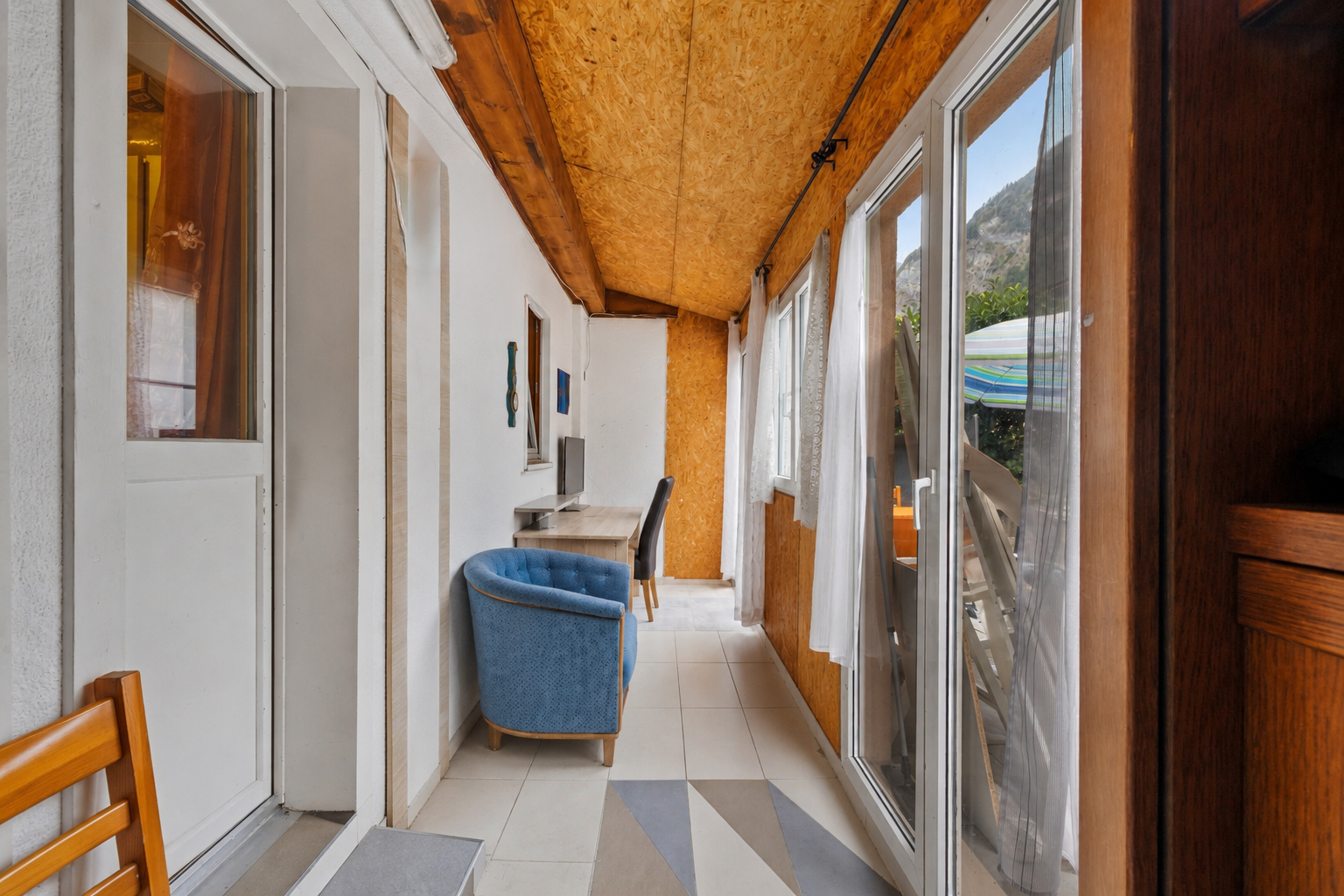 Espace donnant accès à la terrasse Espace donnant accès à la terrasse