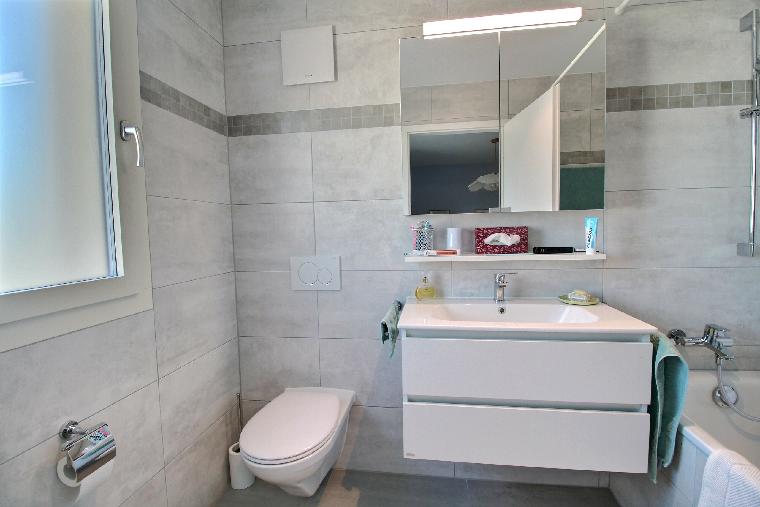 Salle de bains parentale