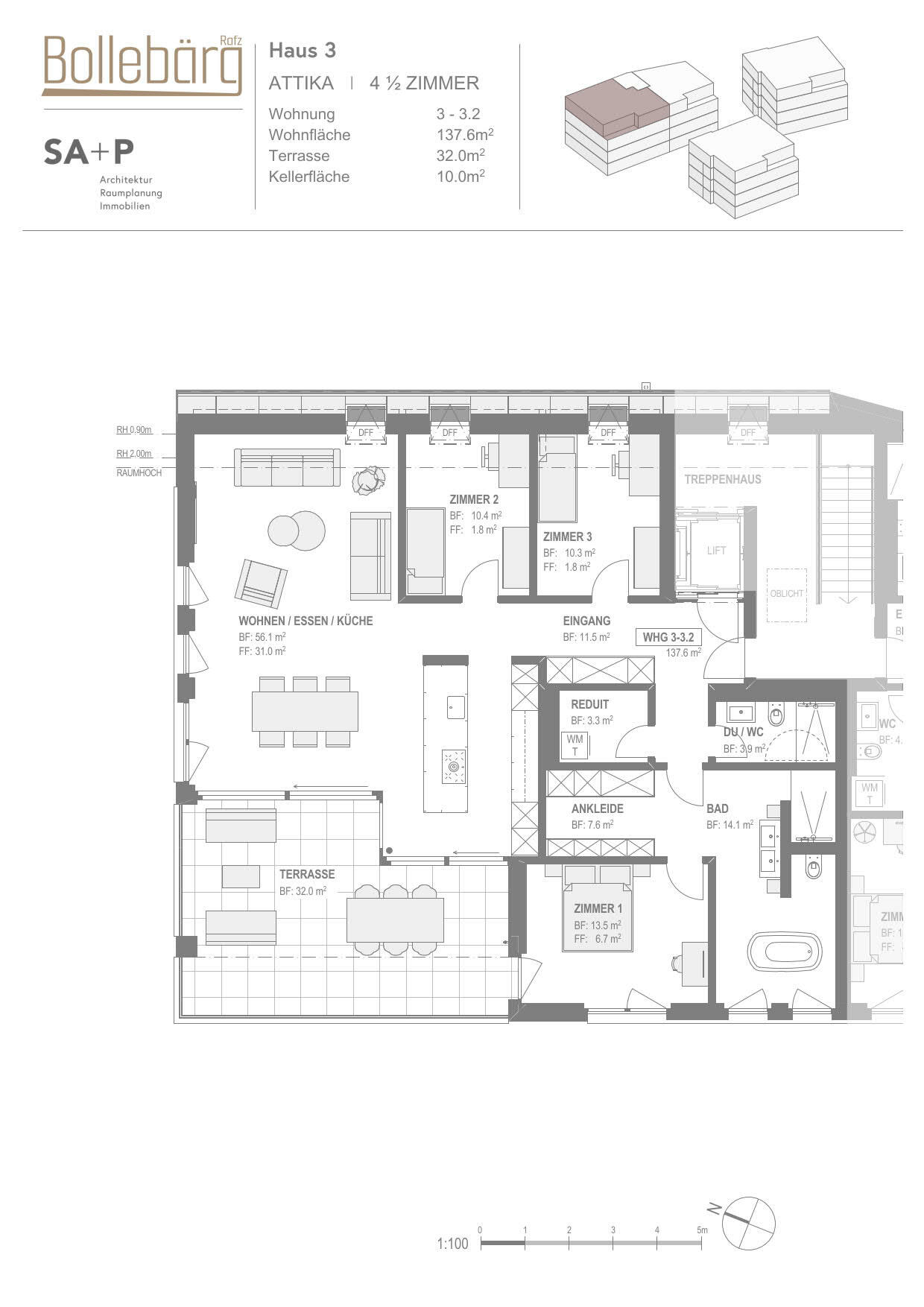 Attika-Wohnung Haus 3-3.2
