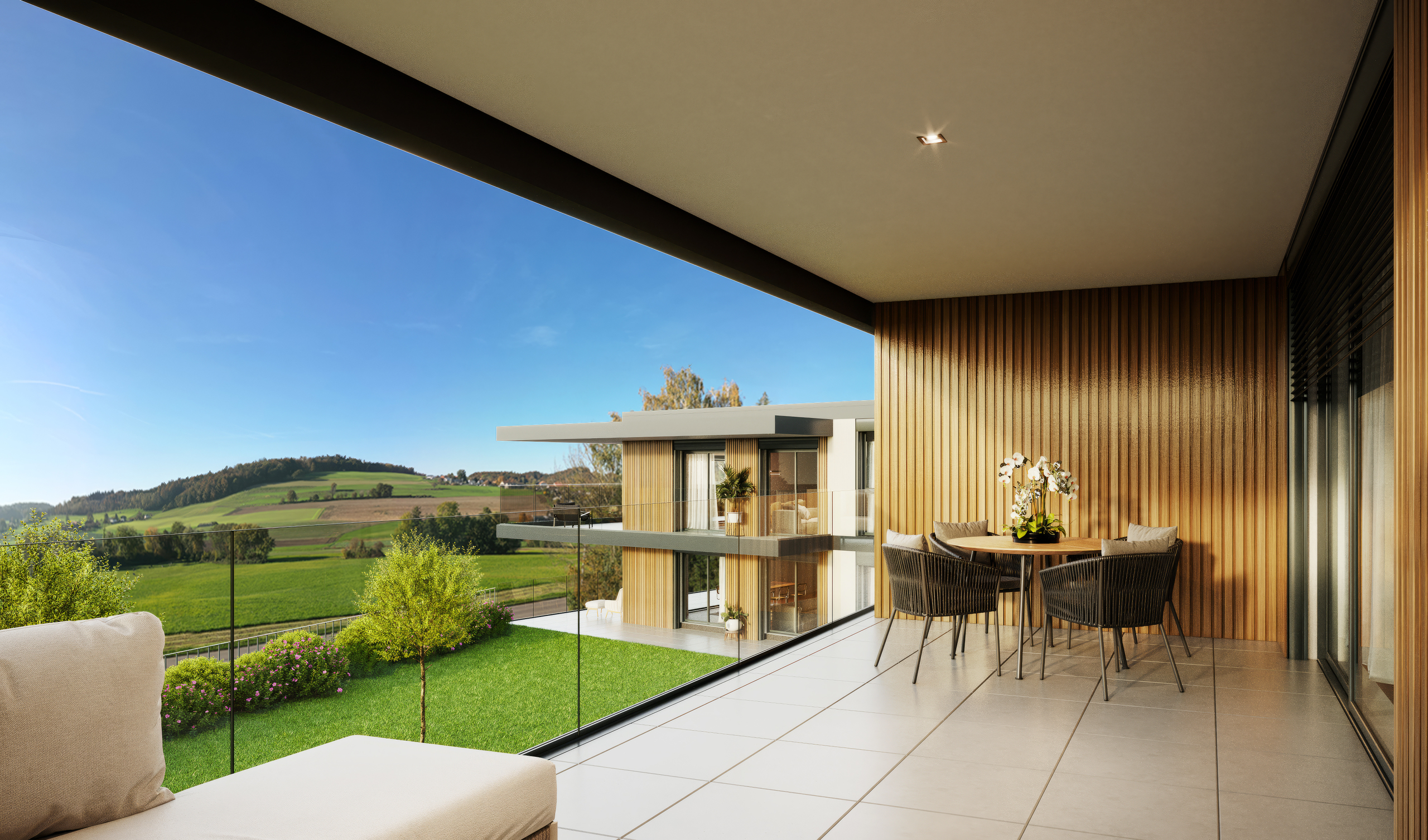 Vue du balcon Vue du balcon