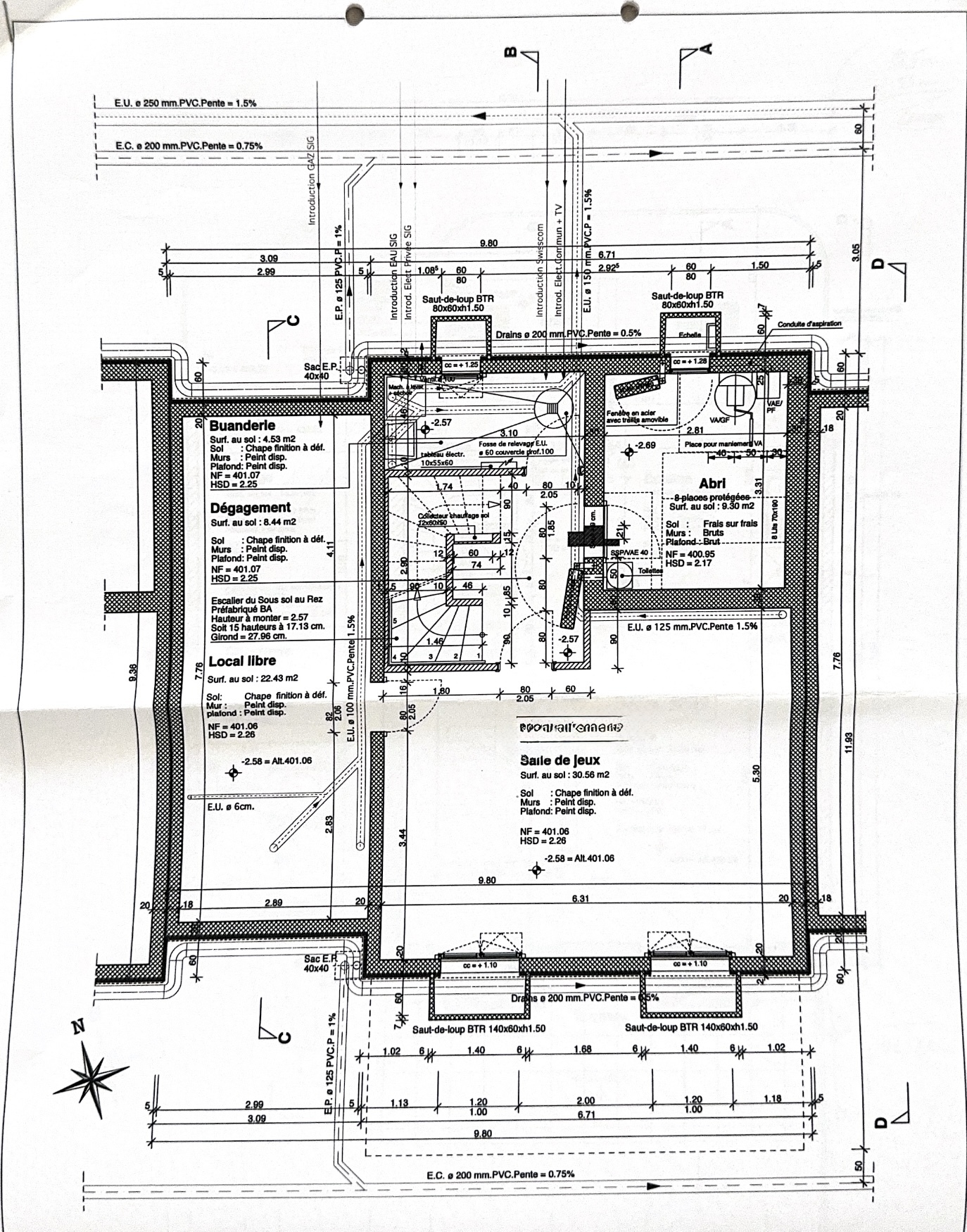 Plan sous-sol Plan sous-sol