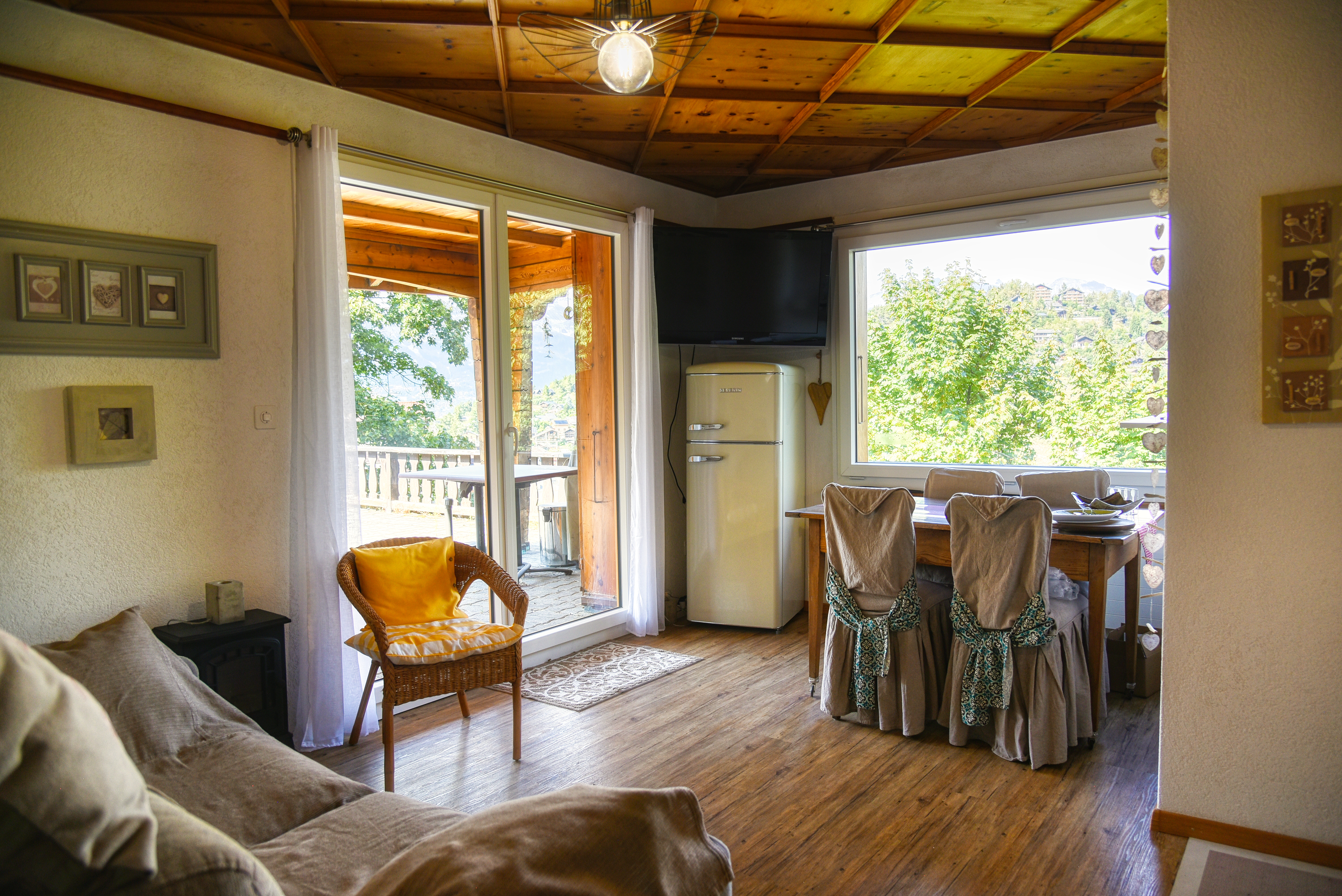 Wohnung Vercorin - Wohnzimmer Wohnung Vercorin - Wohnzimmer
