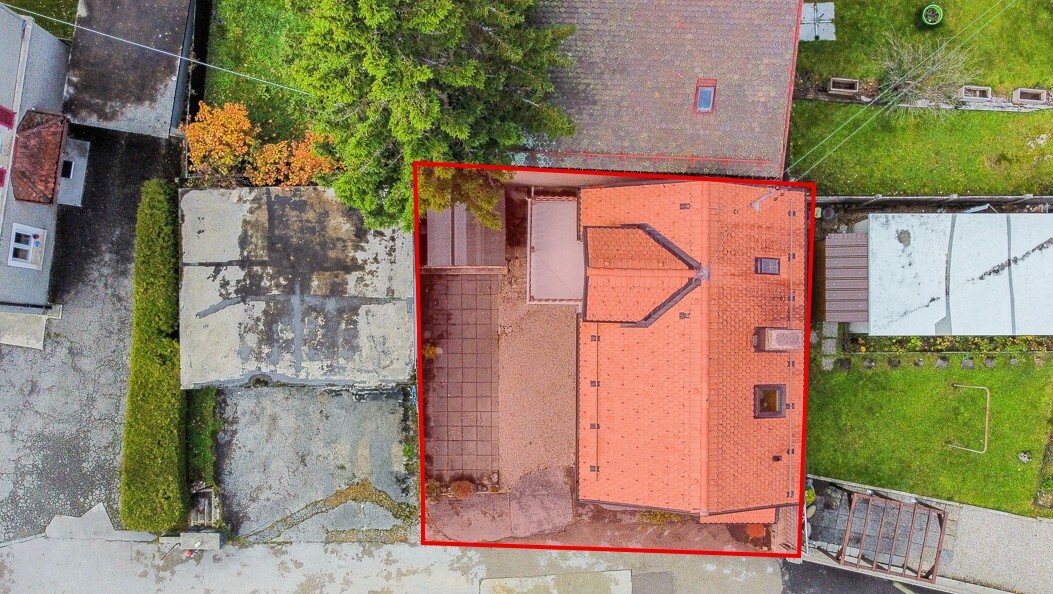 Vue aérienne de la parcelle