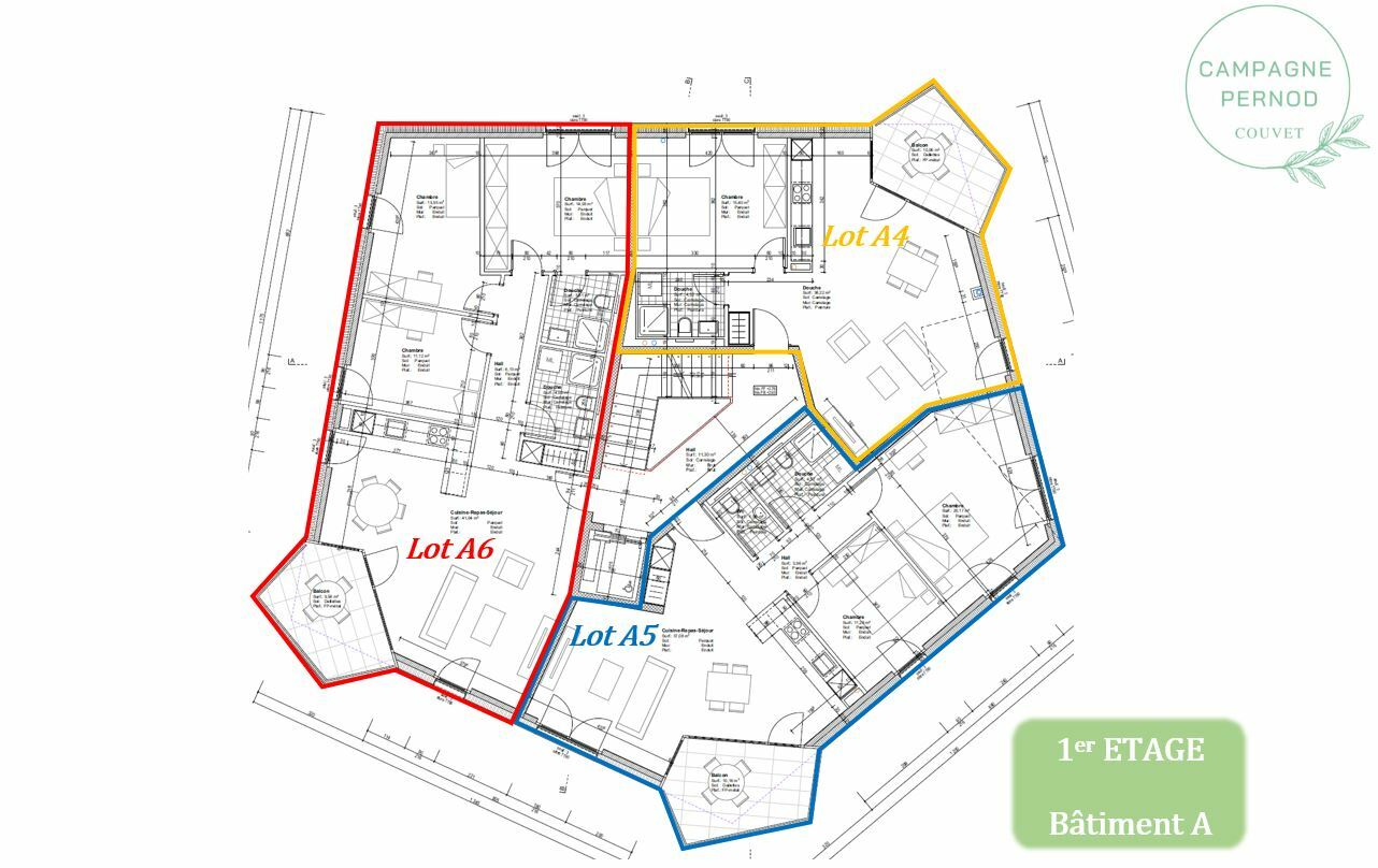 1er étage bâtiment A 1er étage bâtiment A