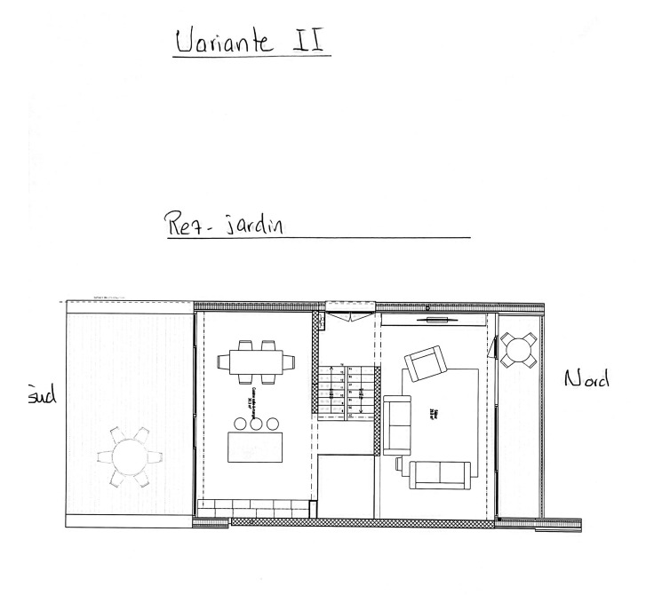 variante plan - étage (pièces à vivre) variante plan - étage (pièces à vivre)