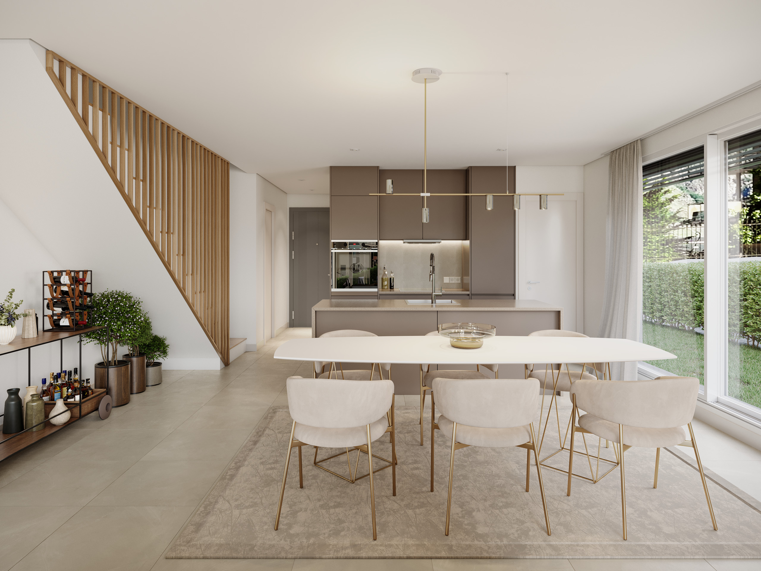 Kitchen and dining room