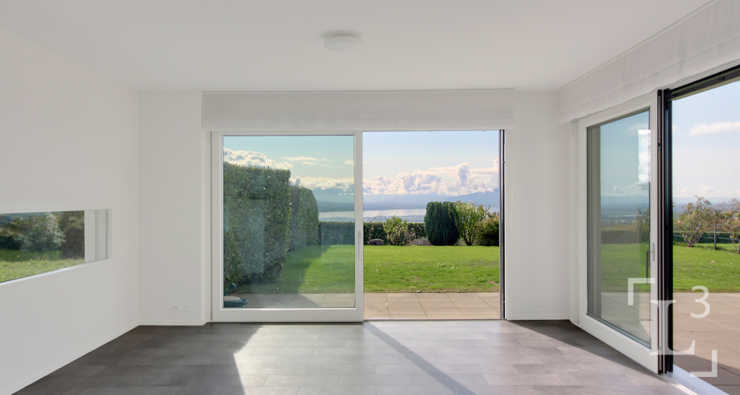 Living room opening onto terrace