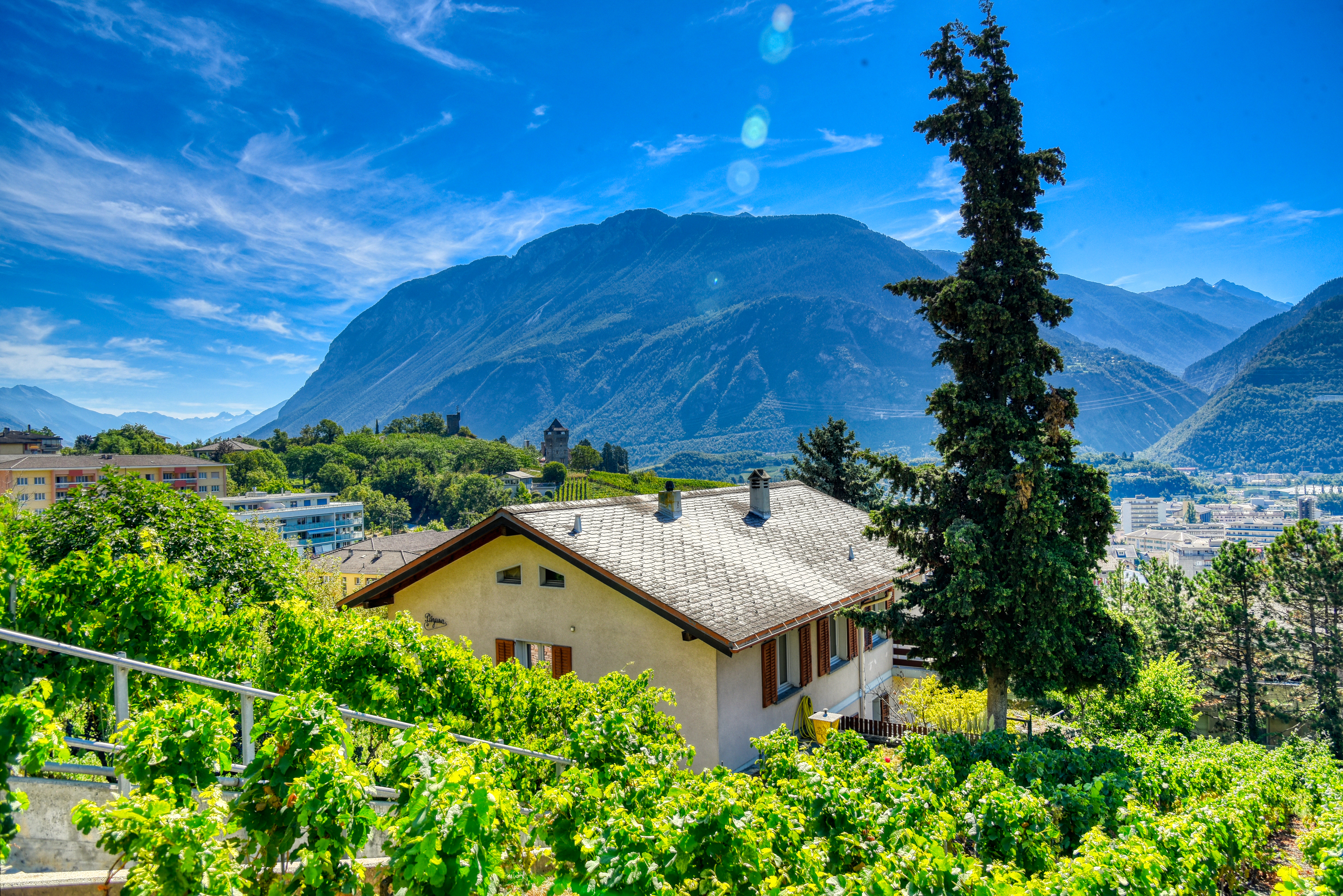 Villa Sierre - Vue drône Villa Sierre - Vue drône