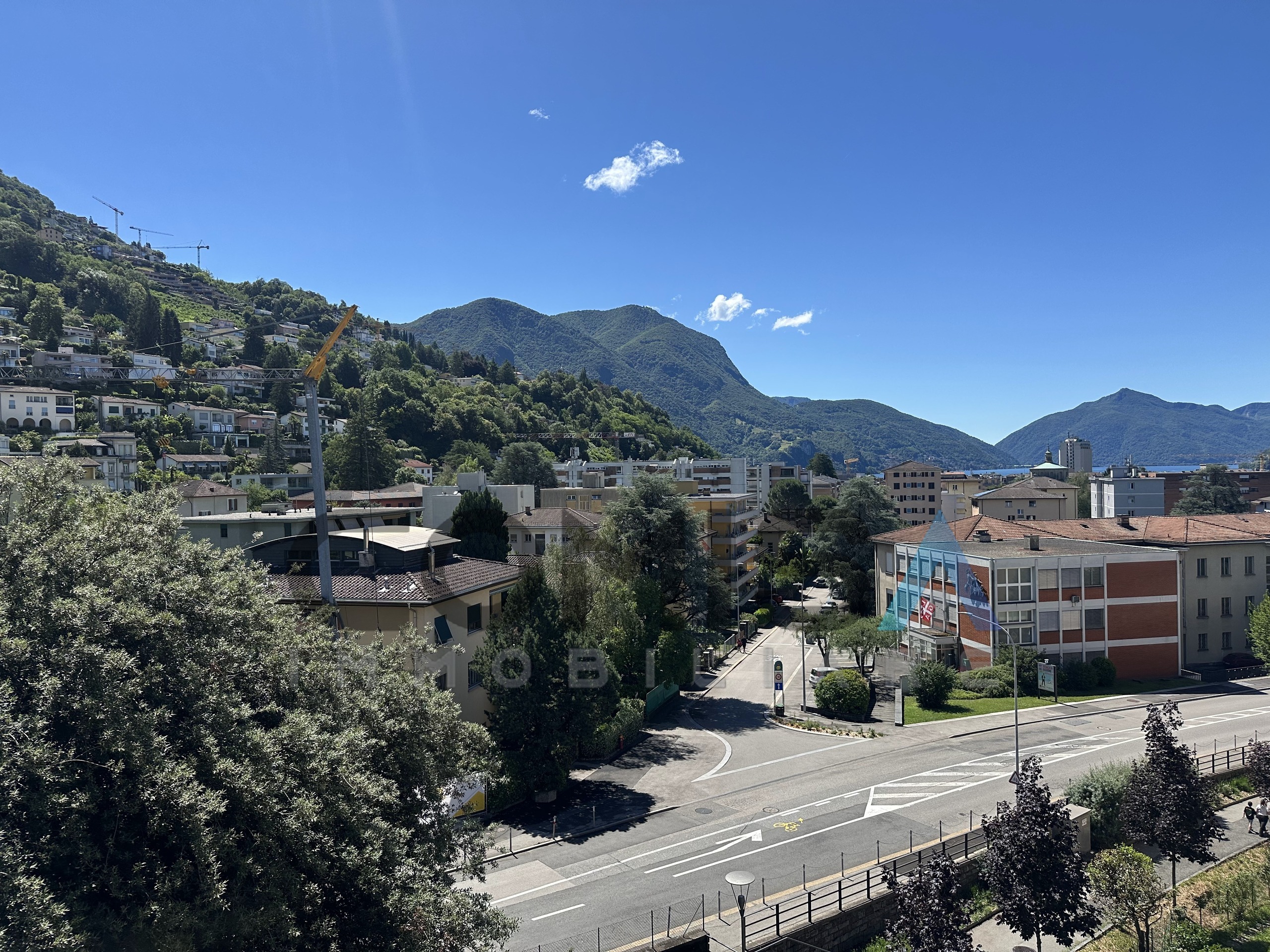 vista aperta, montagne e lago