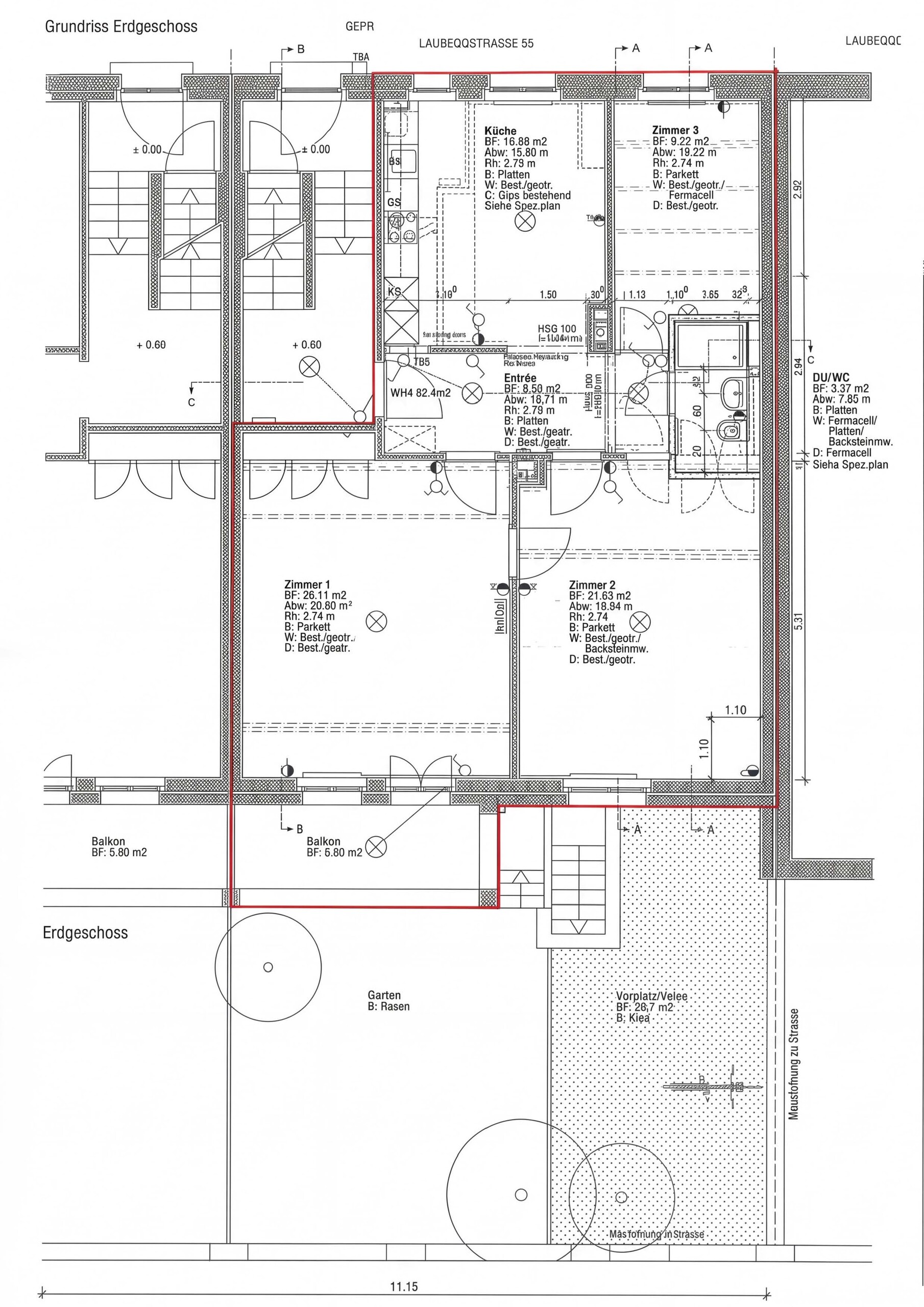 Grundrissplan