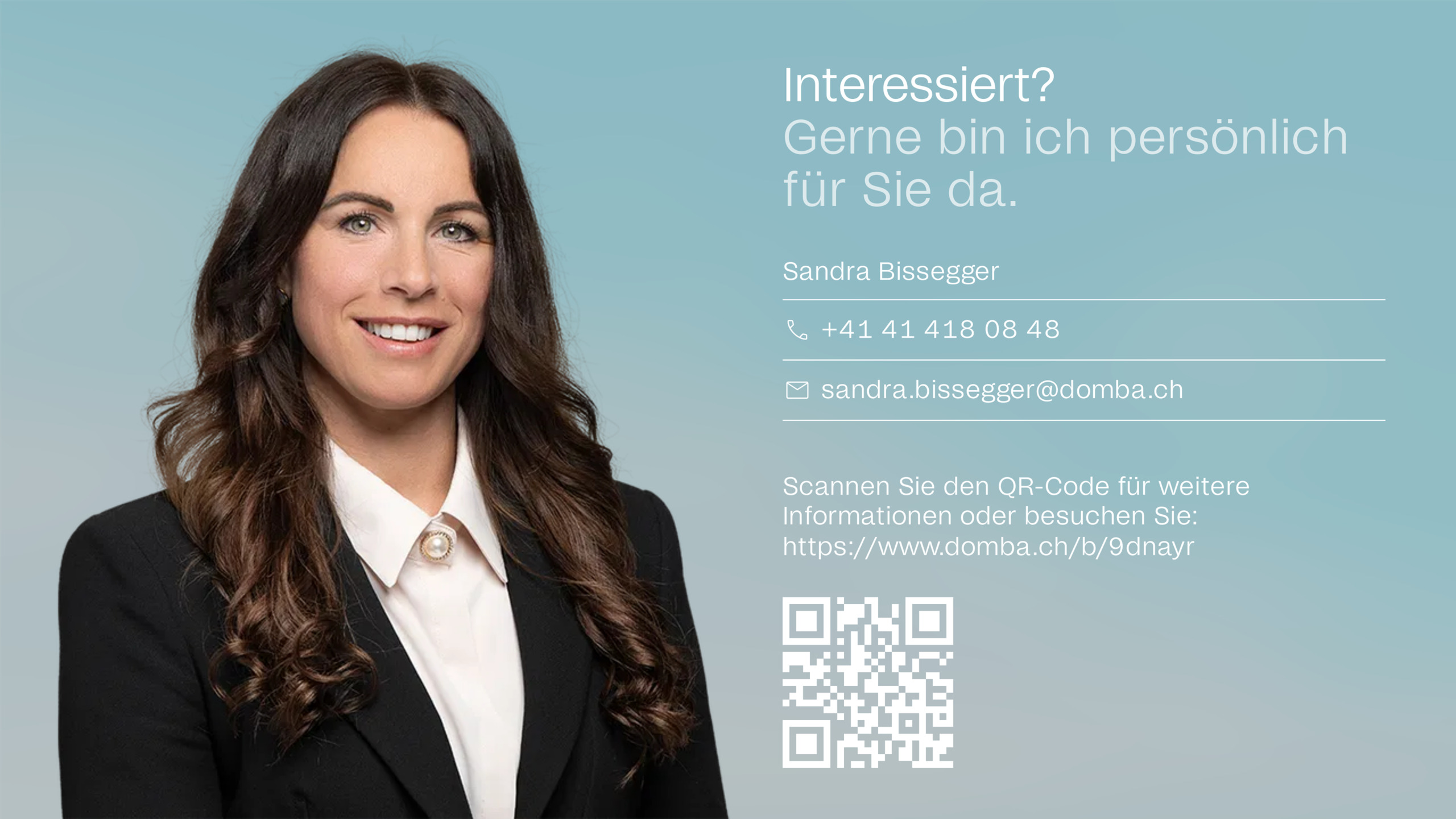 Gerne bin ich persönlich für Sie da.