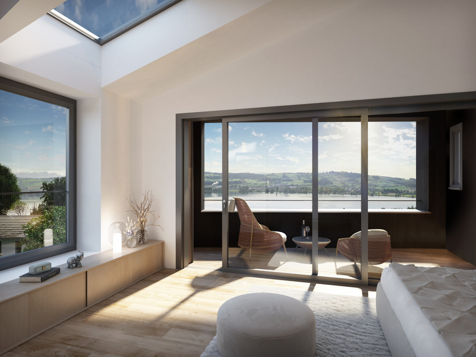 Master Bedroom mit Loggia