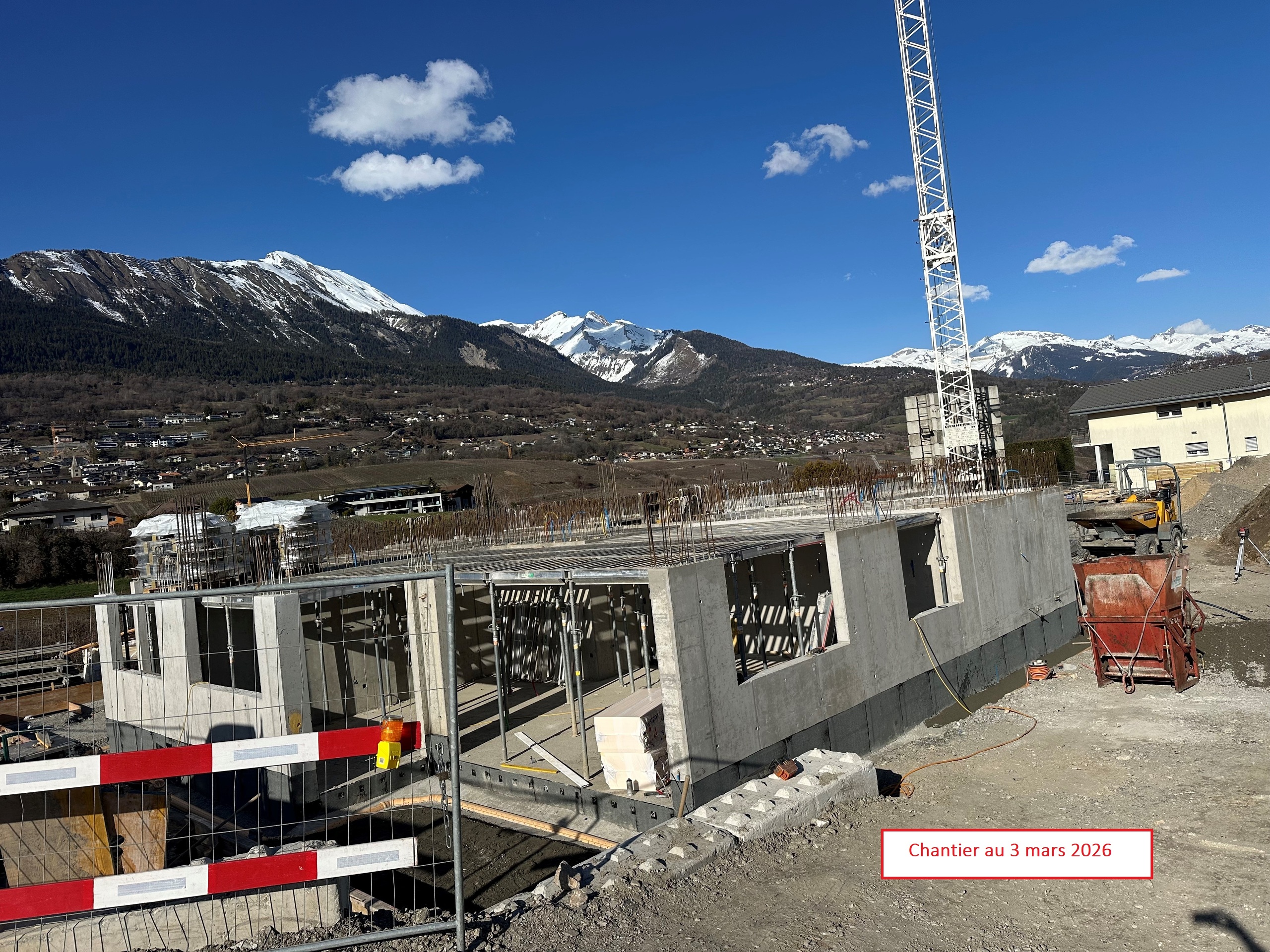 Chantier au 3 mars 2026