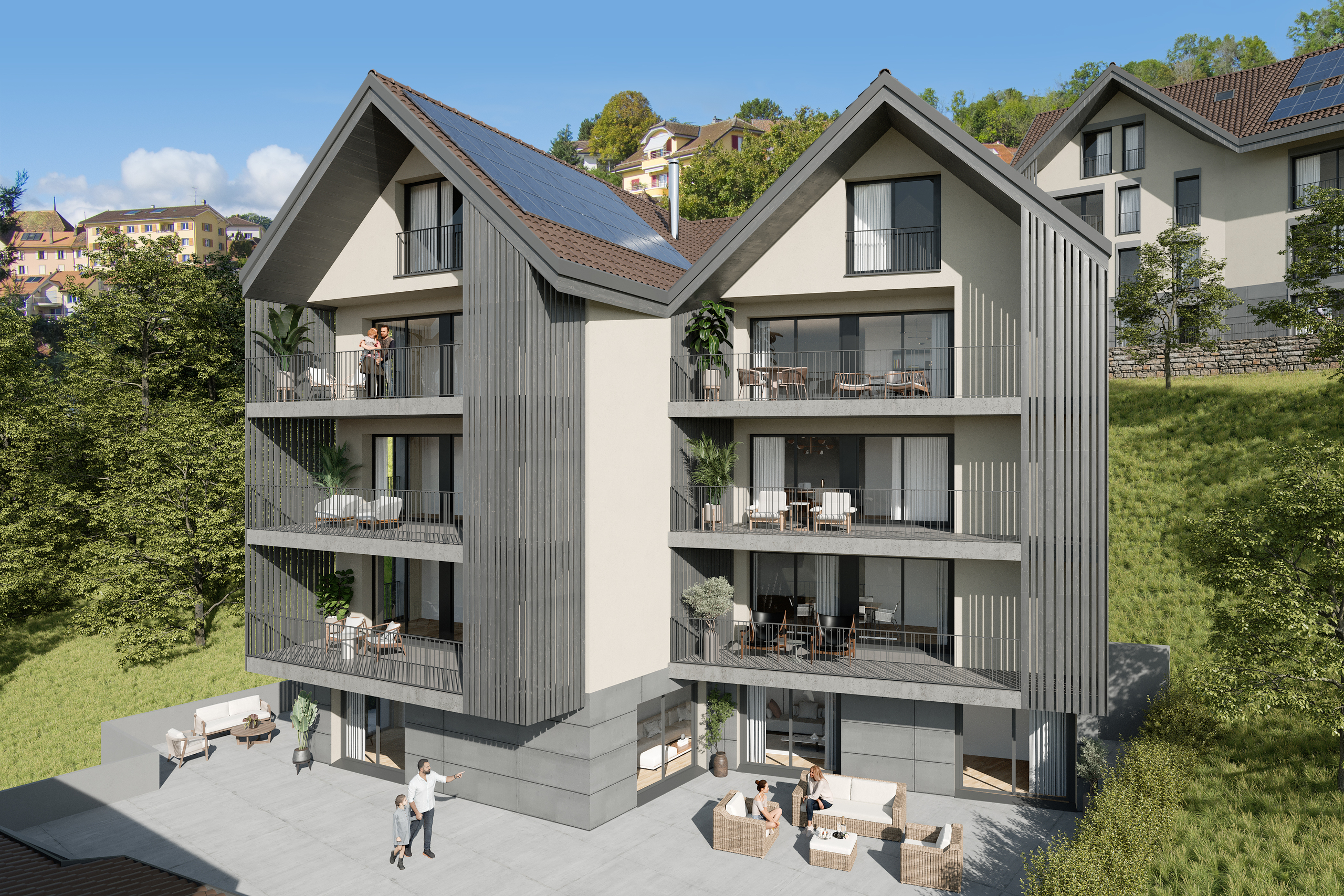 Vue du projet - Bât. B Vue du projet - Bât. B