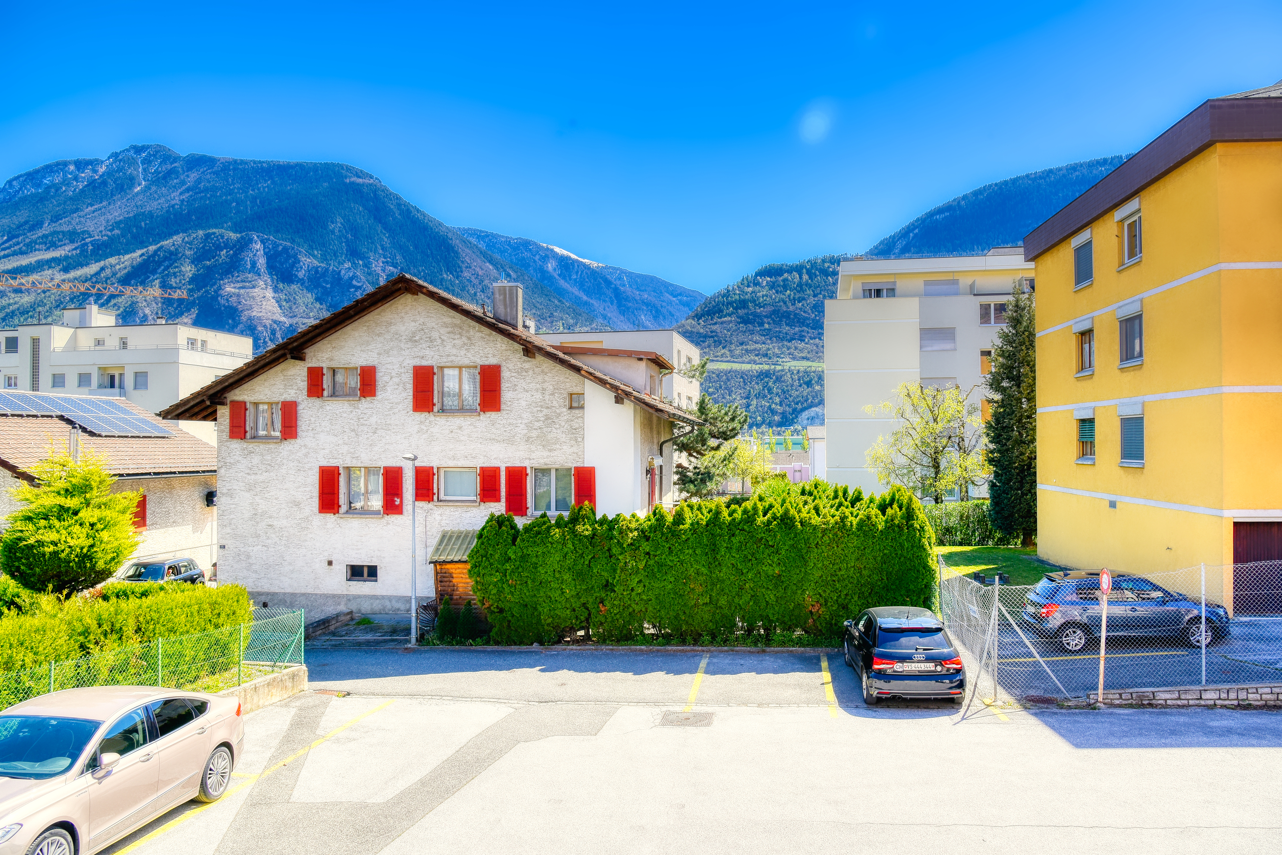 Appartement Sierre - Vue du balcon