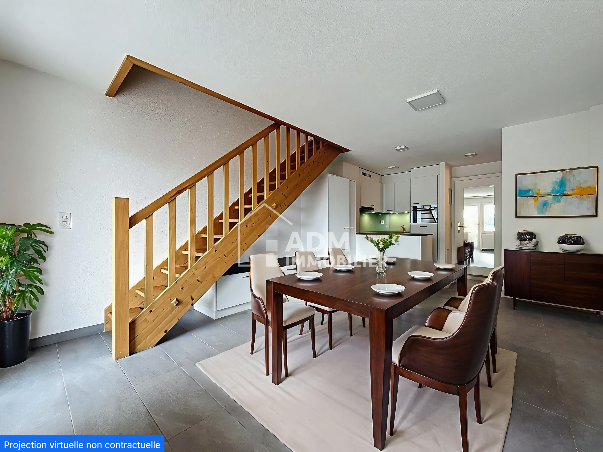 Salle à manger (projection virtuelle) Salle à manger (projection virtuelle)