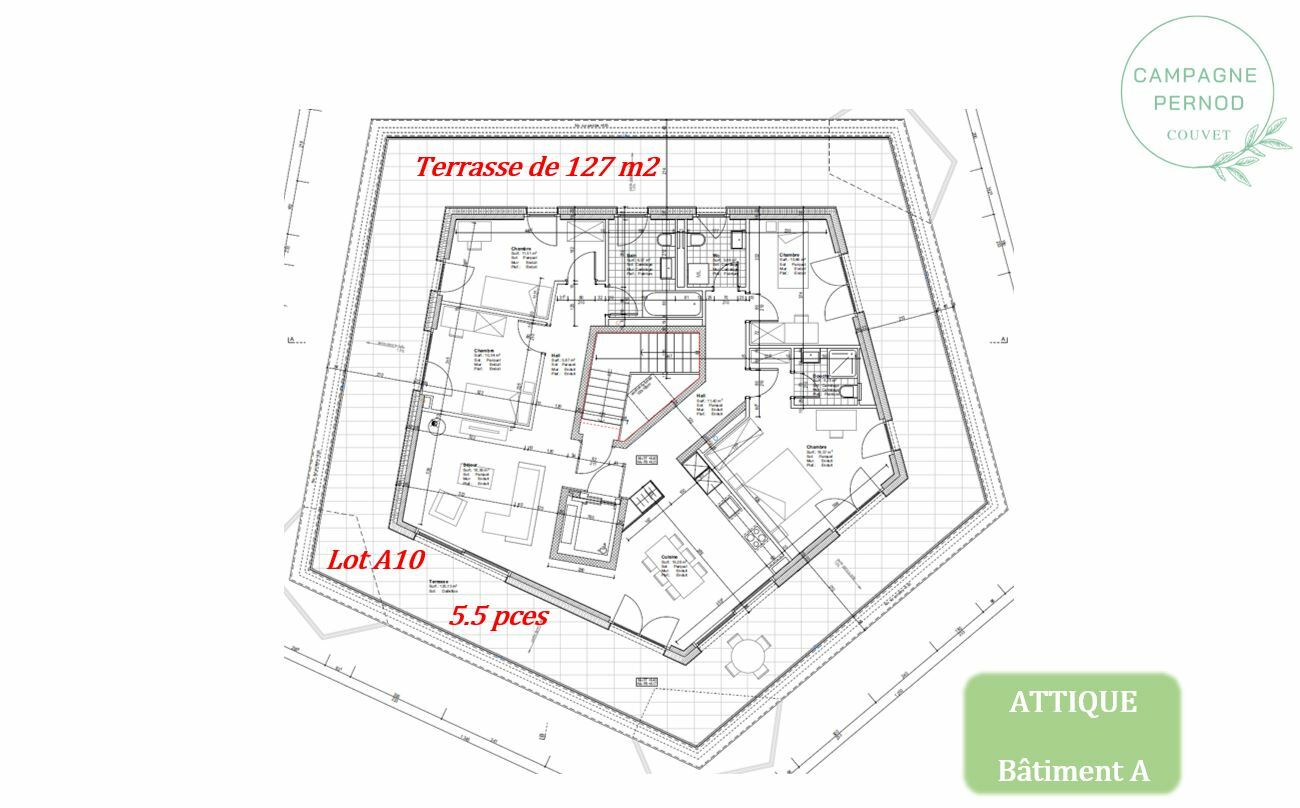 Attique bâtiment A Attique bâtiment A
