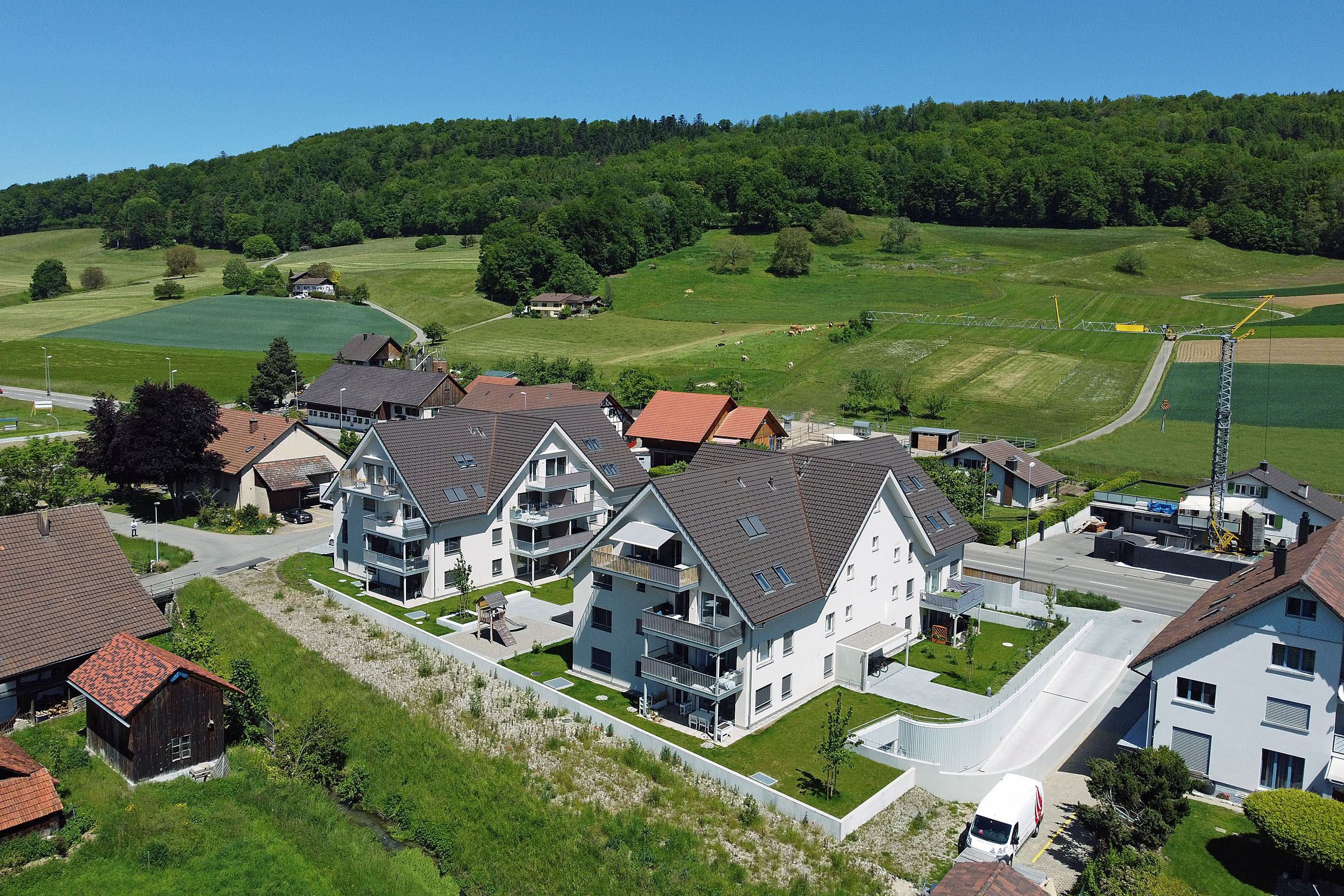 Die moderne Wohnüberbauung