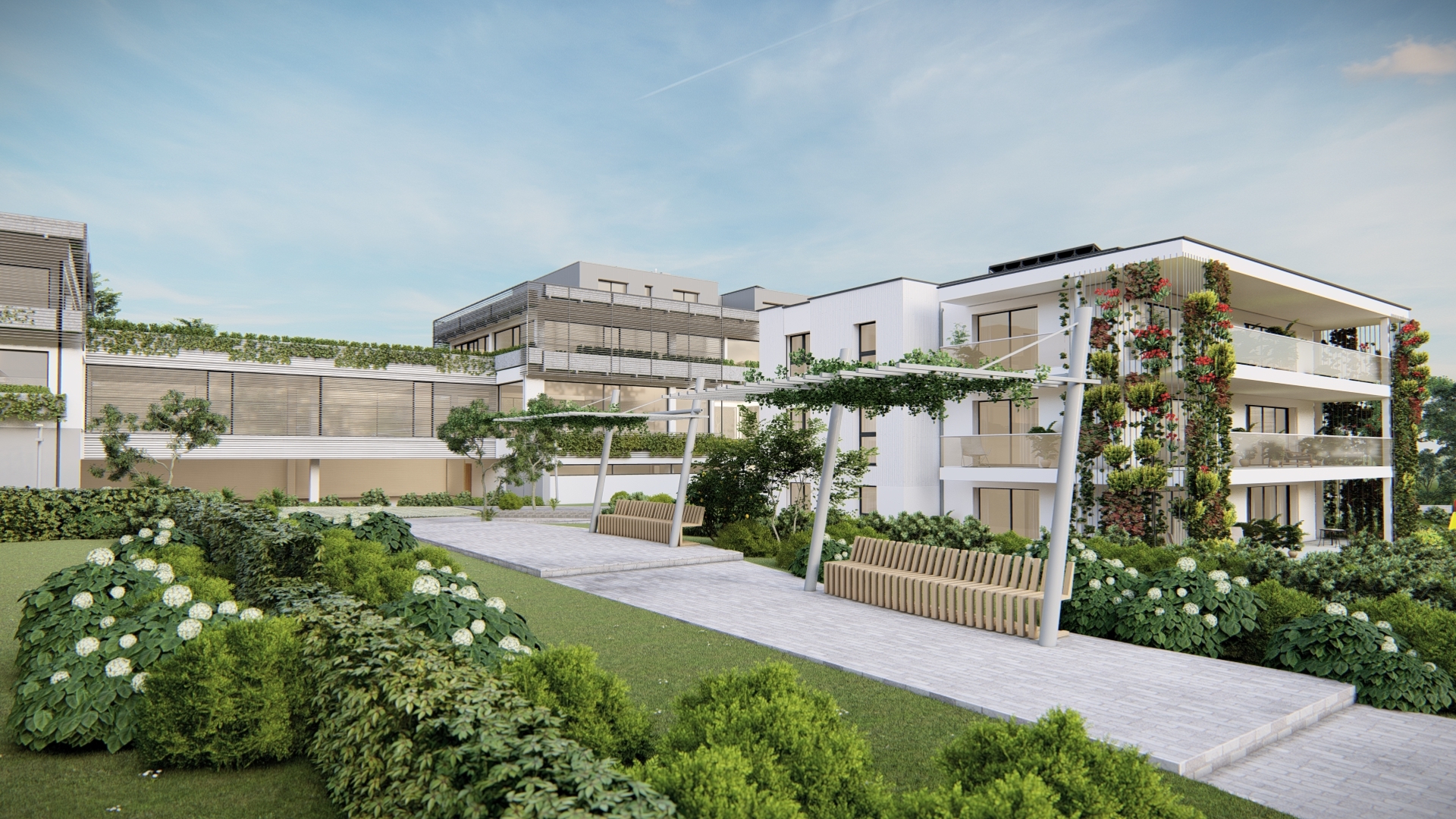 Immosol | Les Haies Vives au Mont-sur-Lausanne | Perspective