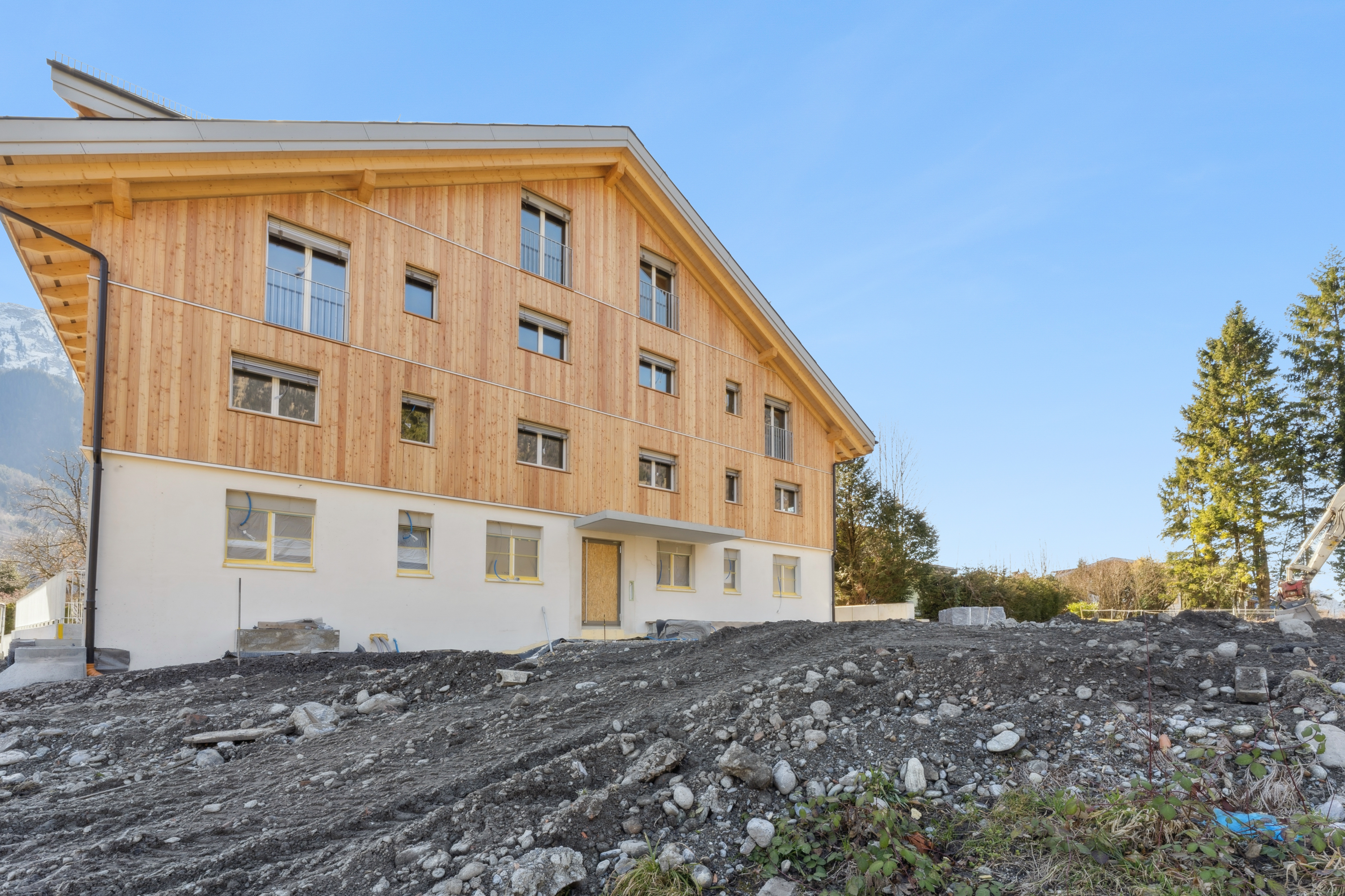 Le bâtiment de style chalet