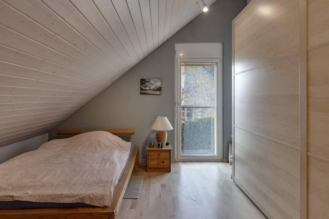 Chambre à coucher mansardée Chambre à coucher mansardée