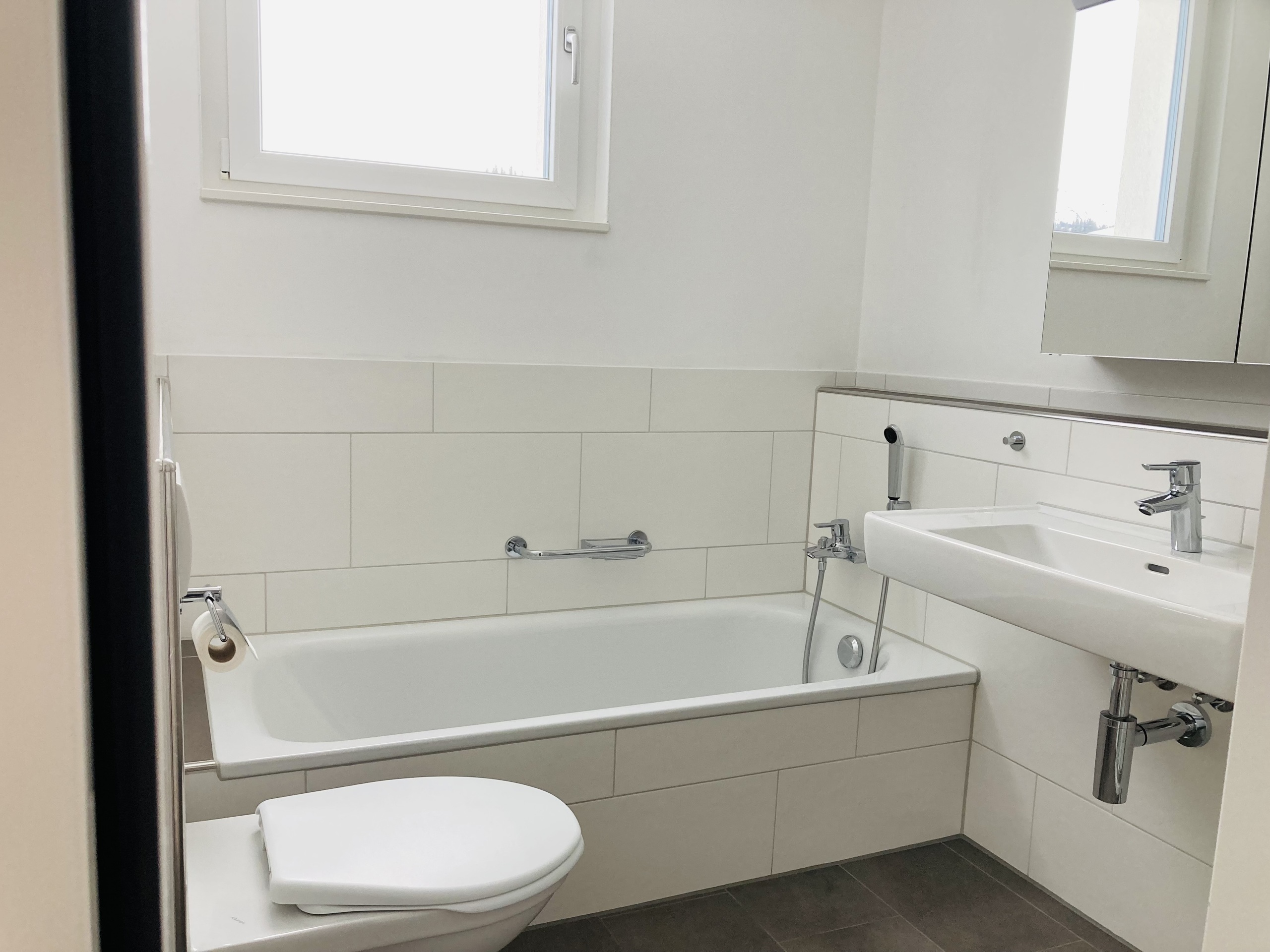 Badezimmer mit Badewanne