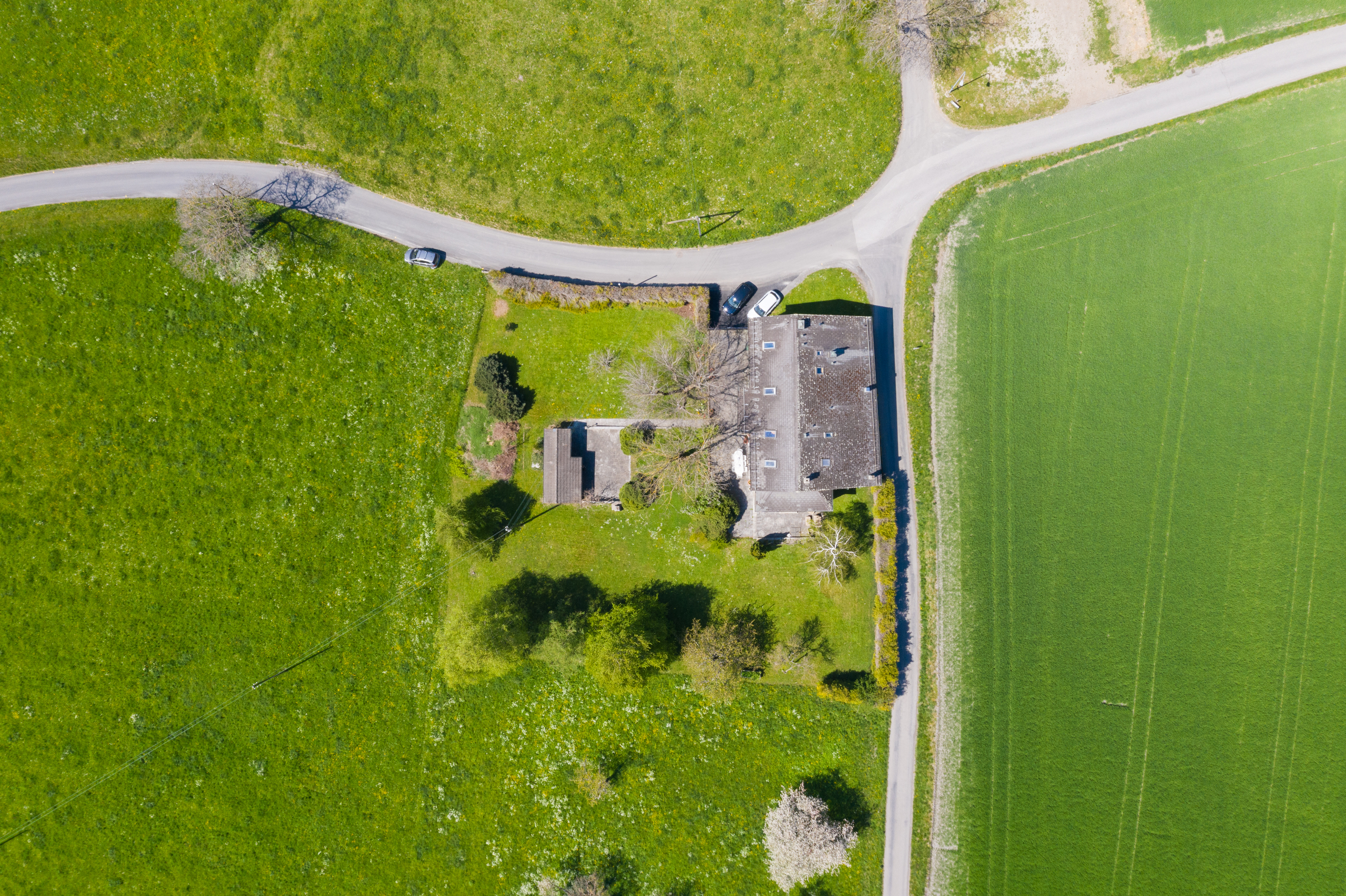 Vue de la propriété depuis le ciel
