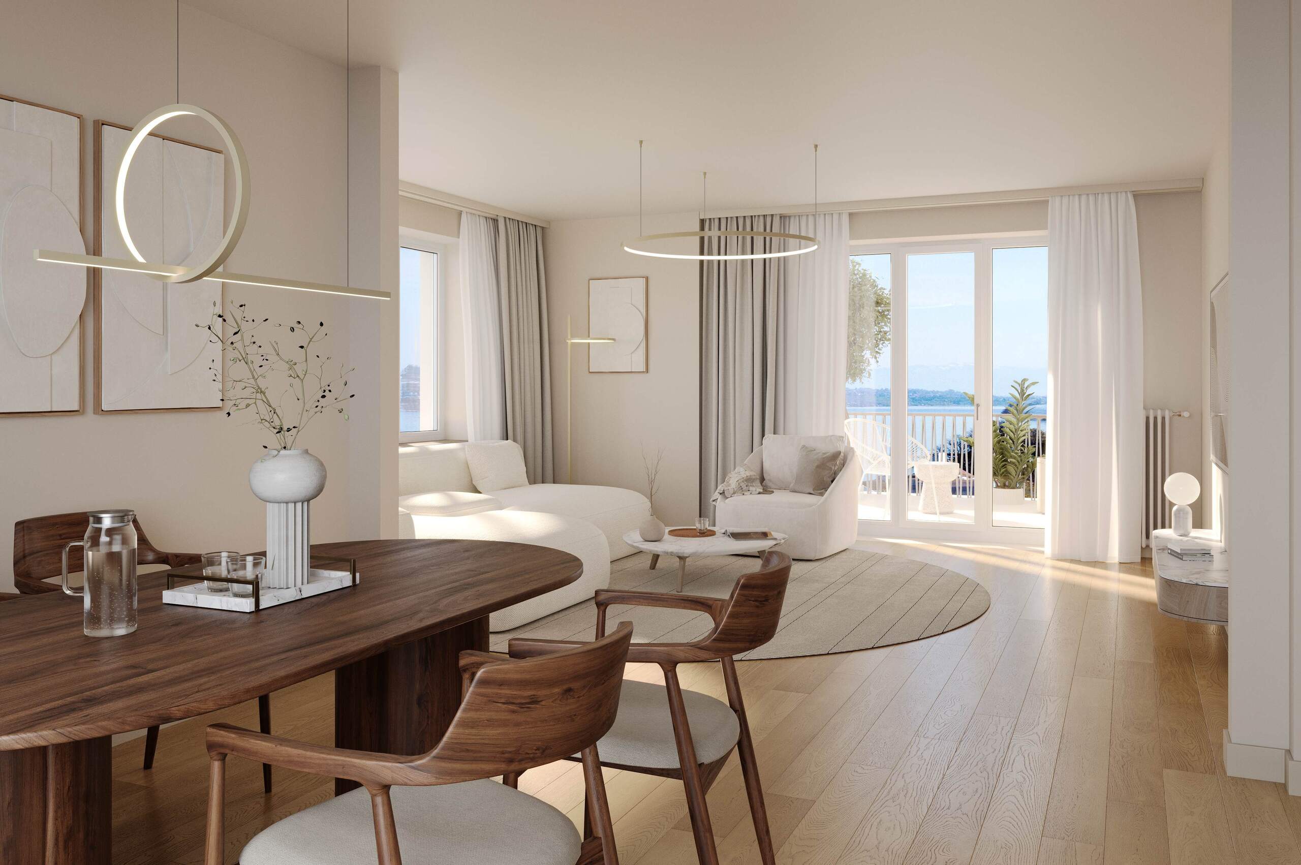 Visualisierung Wohn- und Esszimmer Visualisierung Wohn- und Esszimmer