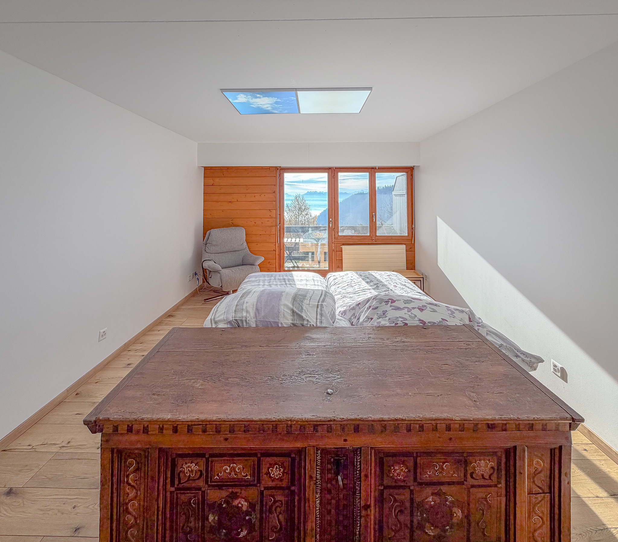 Espace chambre avec accès au balcon