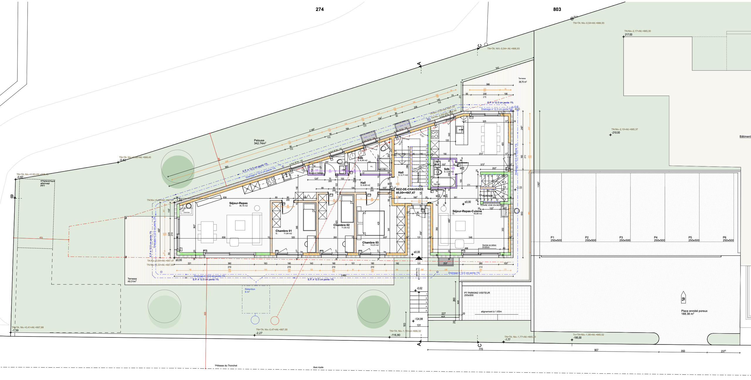 Plan rez-de-chaussé Plan rez-de-chaussé