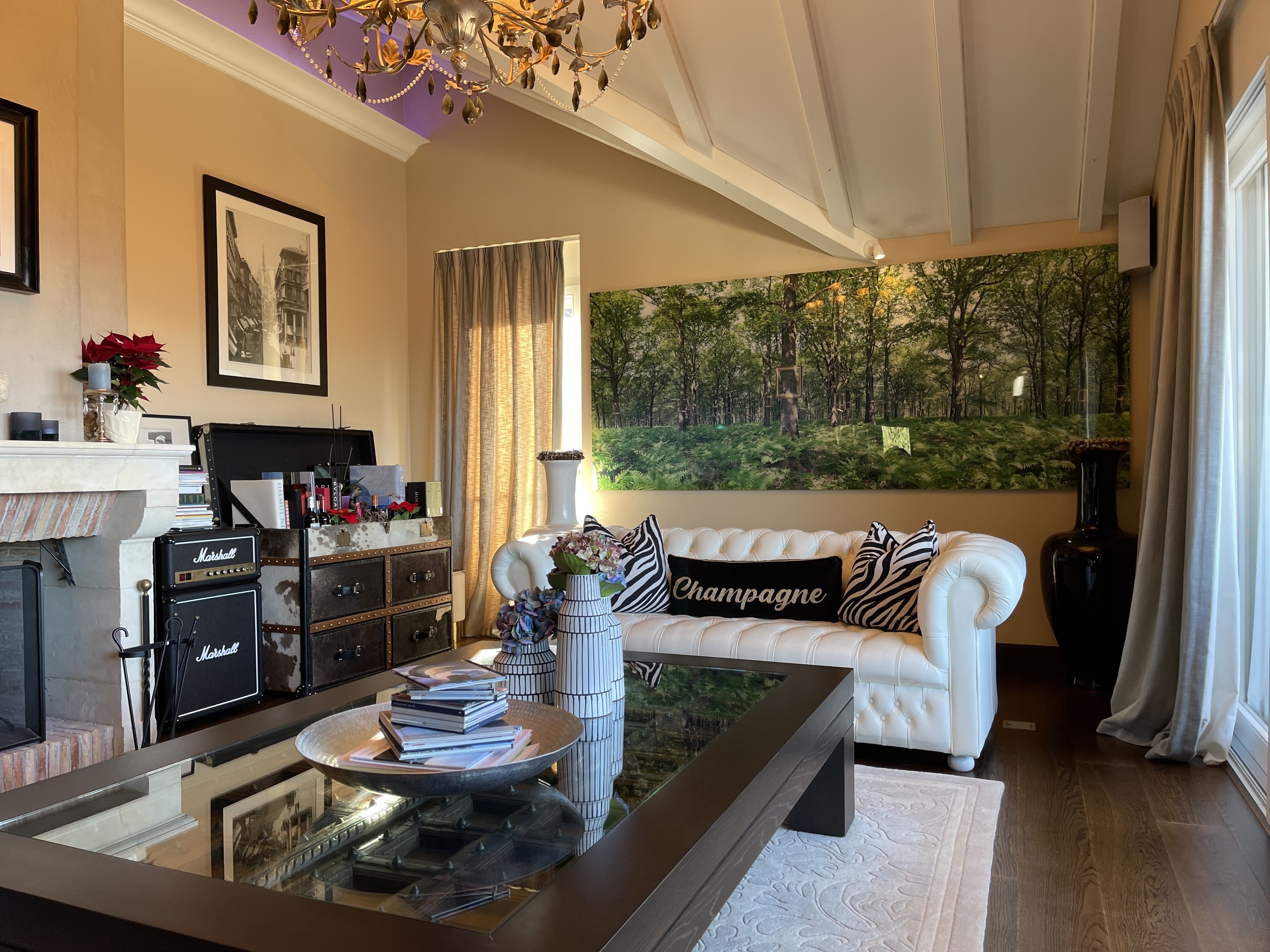 Deuxième salon avec cheminée Deuxième salon avec cheminée