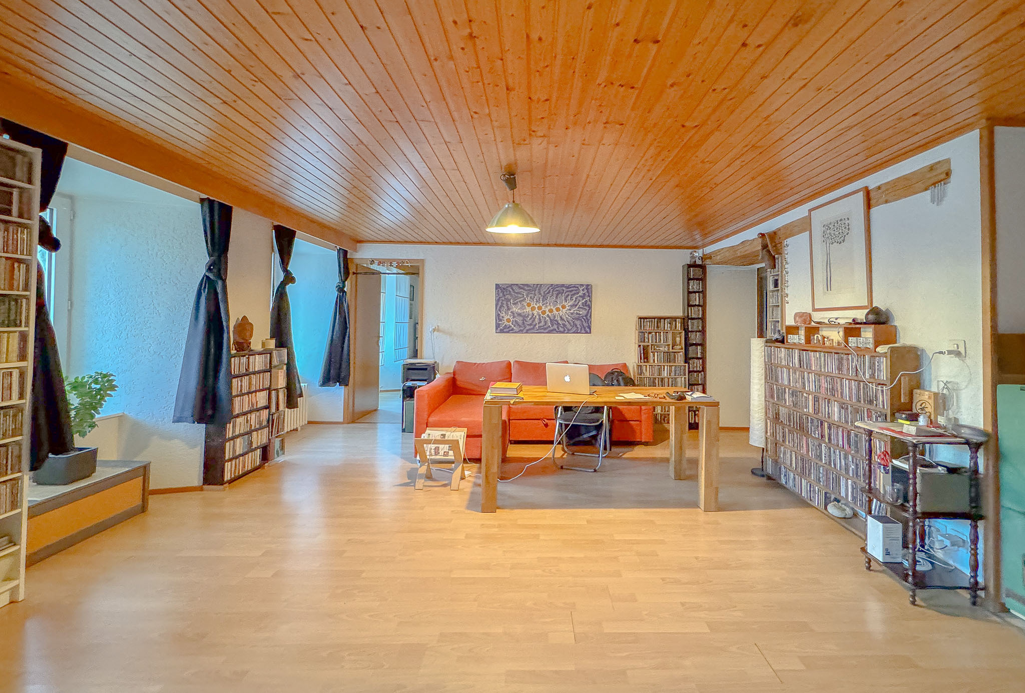 Appartement au rez inférieur - espace salon Appartement au rez inférieur - espace salon