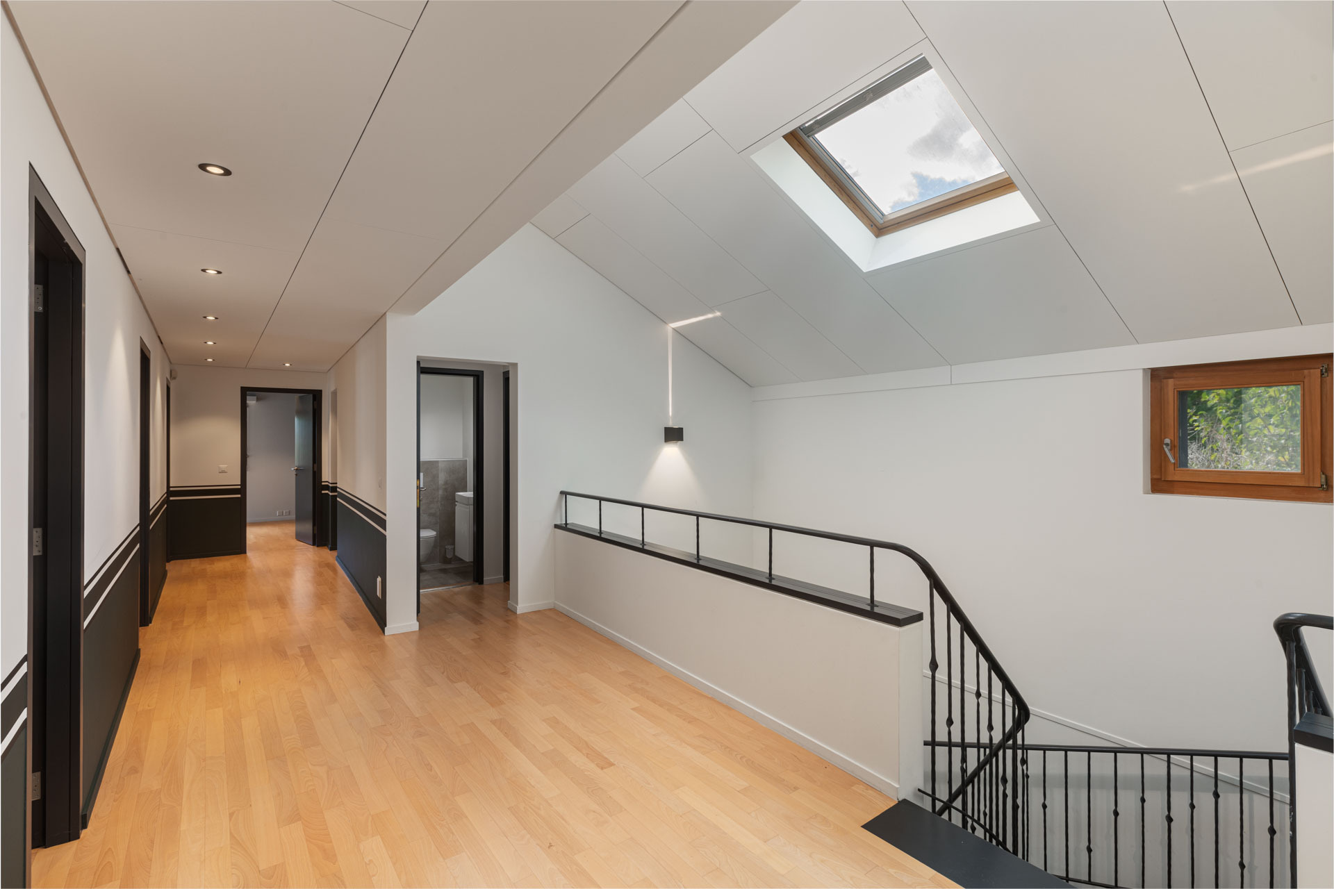 Couloir de distribution pour les chambres à coucher