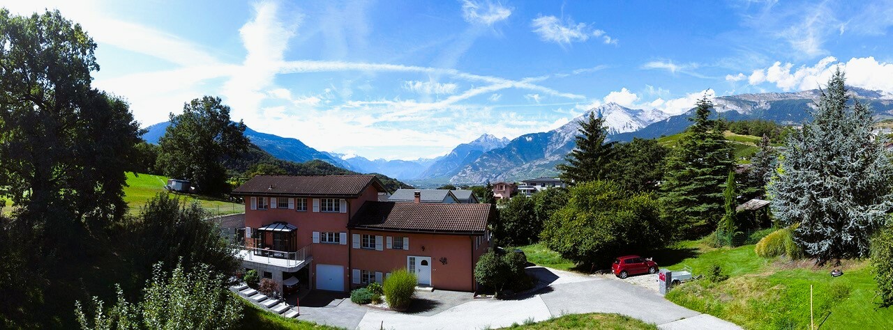 Panorama sud-ouest de la terrasse