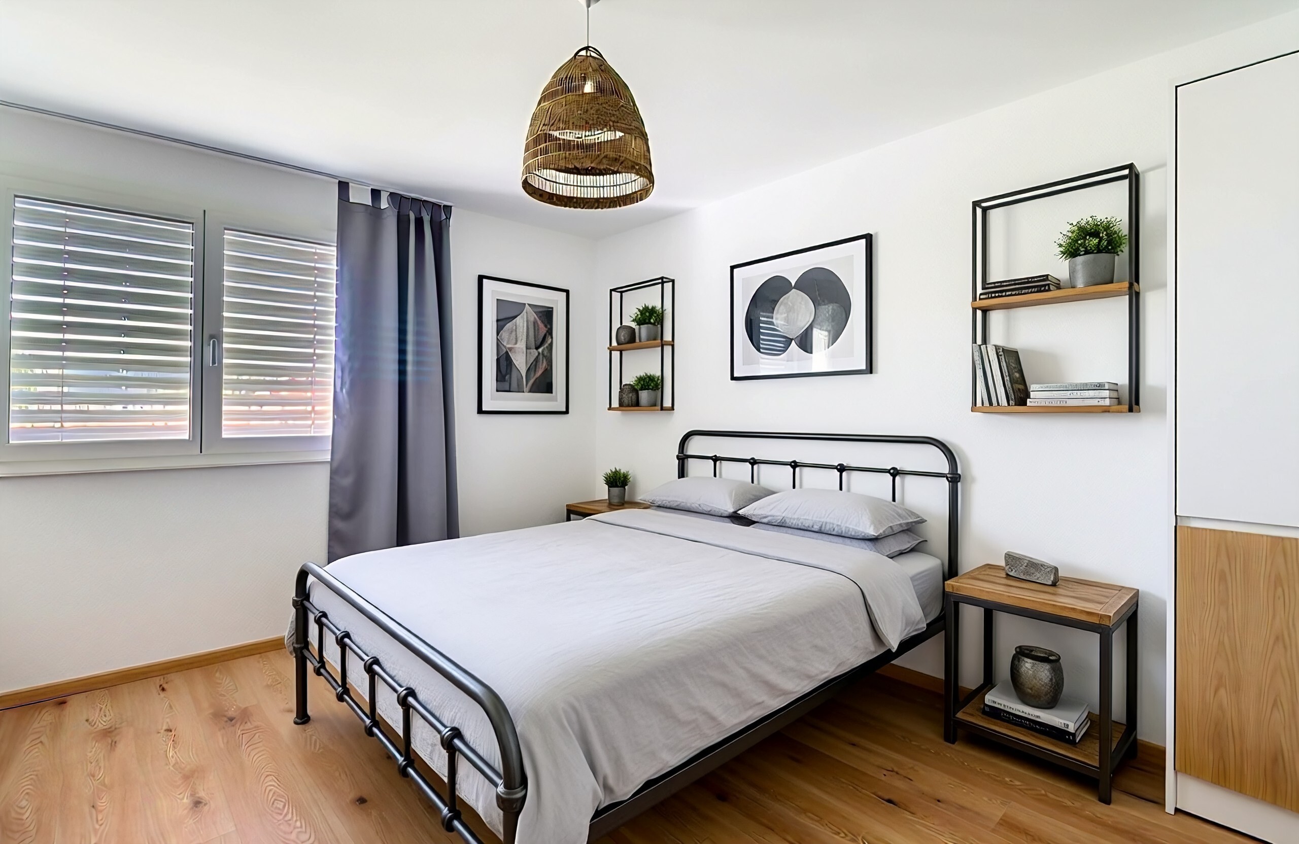 2ième chambre (simulation d'ameublement)