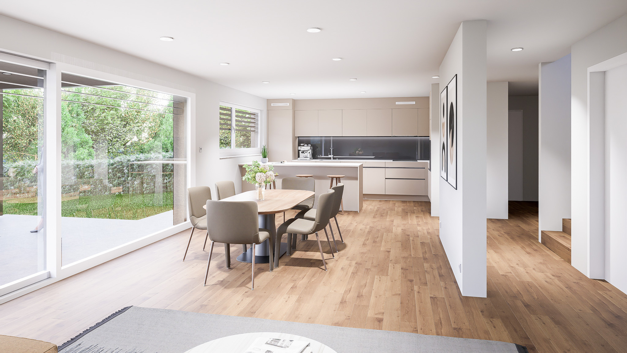 Exemple d'agencement intérieur (image de synthèse)