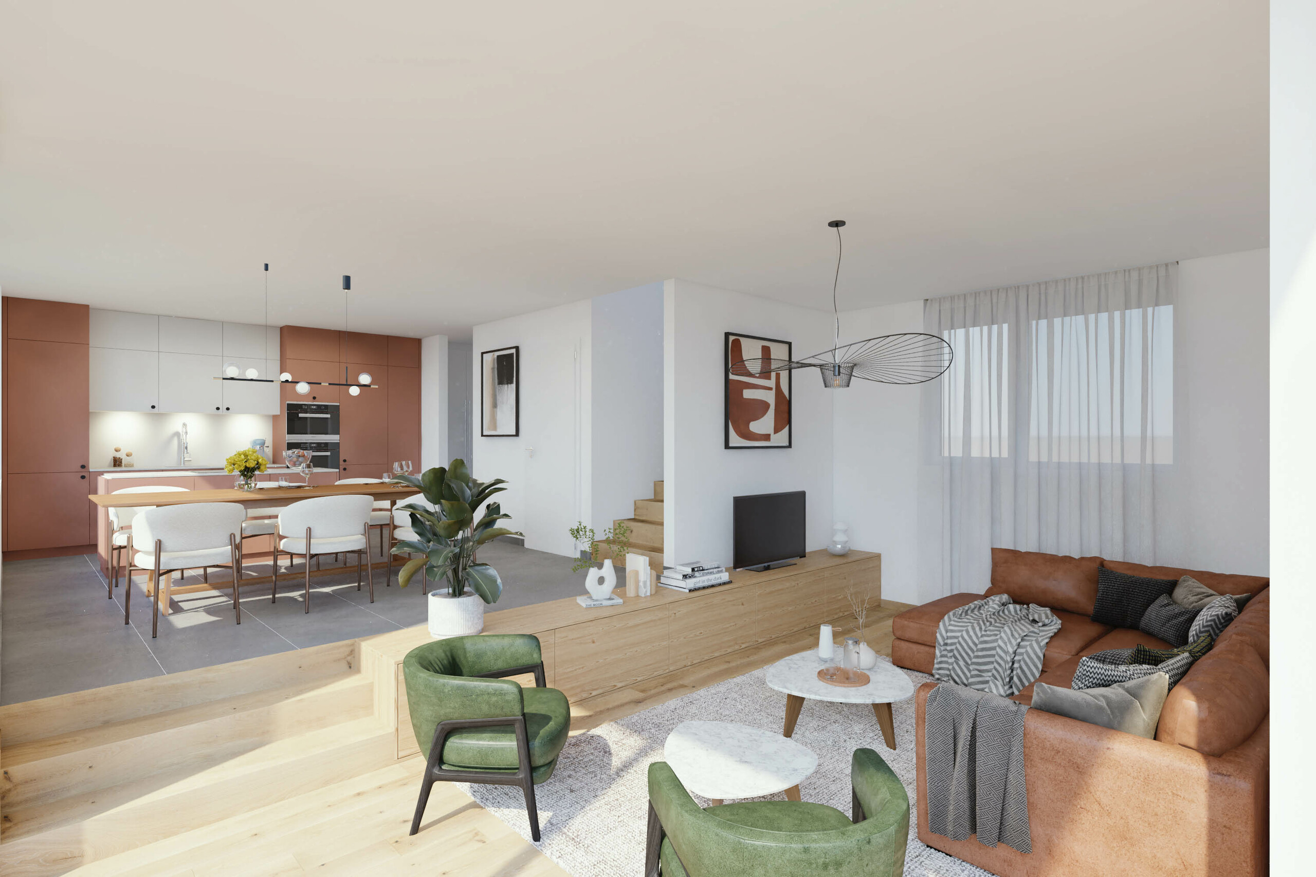 Villa type A - Pièce de vie 