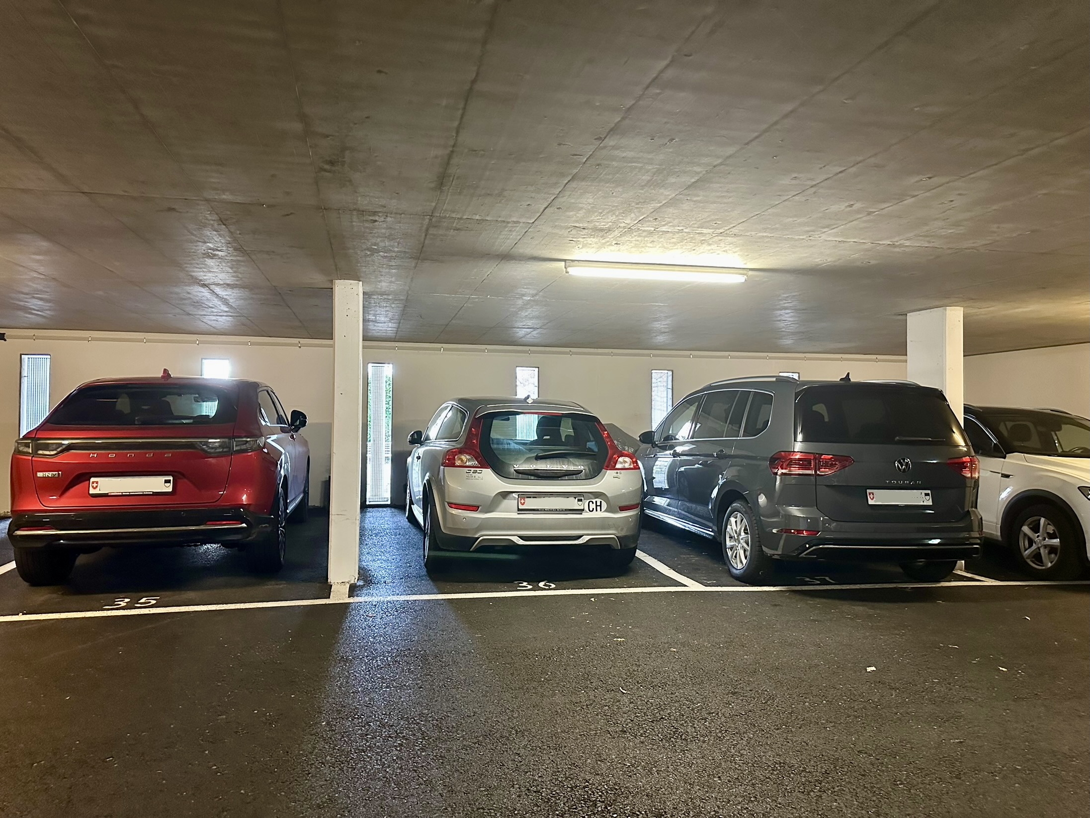 Place de parc intérieure