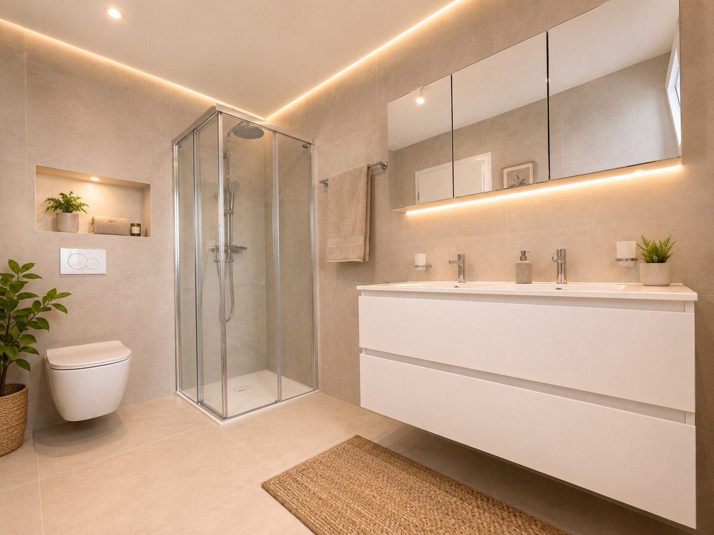 1er étage: salle de douche 1er étage: salle de douche